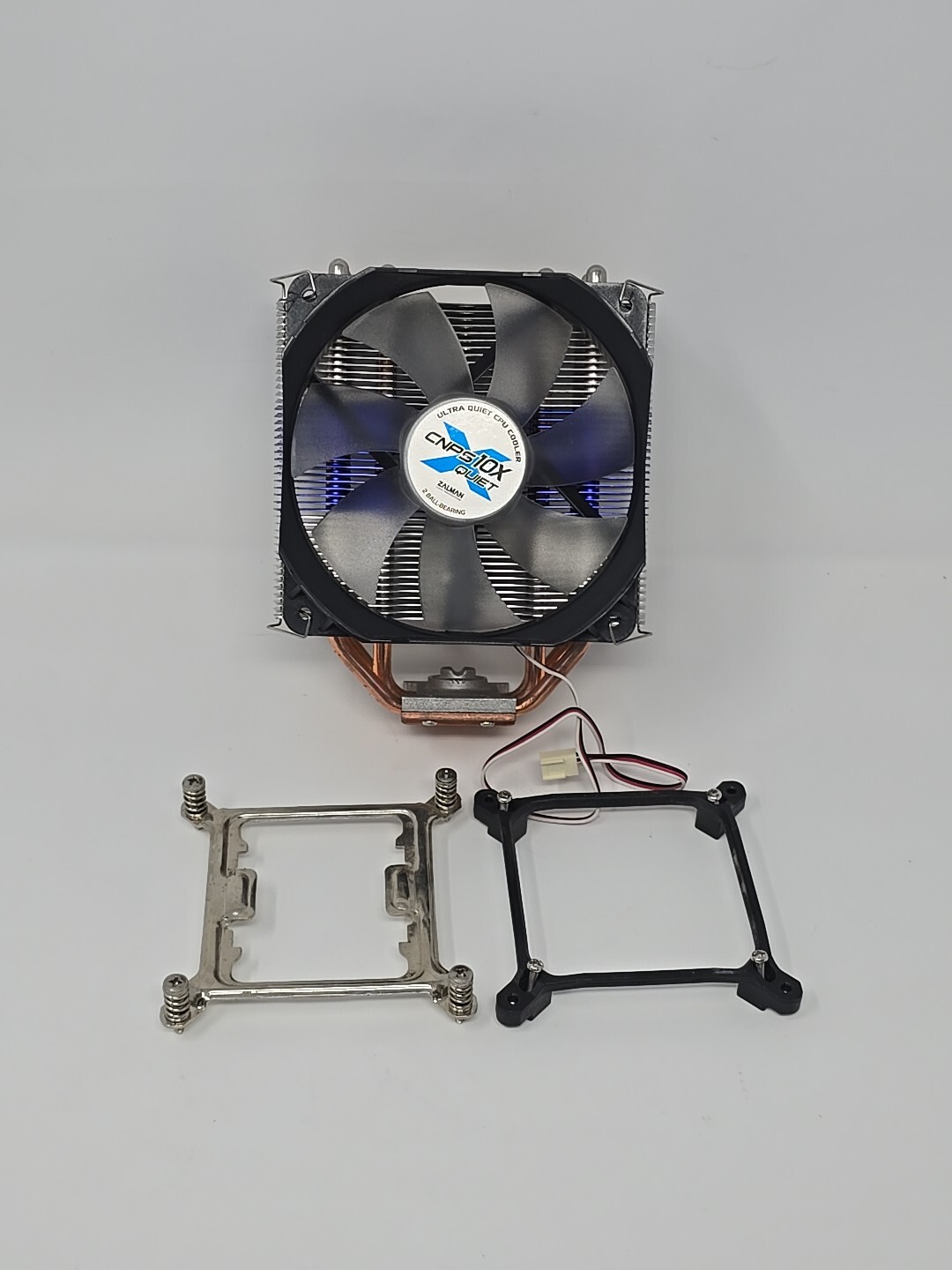 ZALMAN CNPS10X Ultra Quiet CPU Cooler Aluminum Heatsink w/Mounts EUC