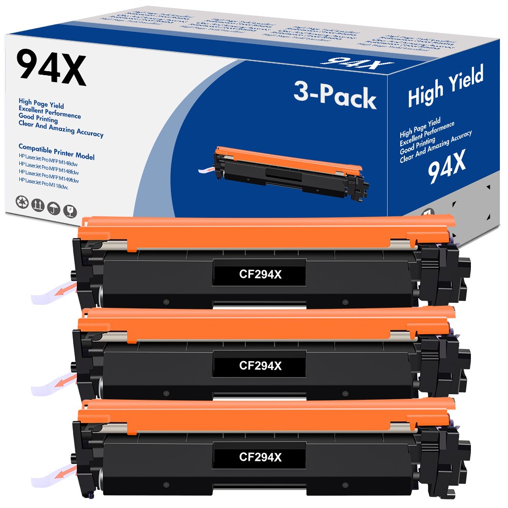 3PK 94A CF294A Toner Cartridge Compatible For HP LaserJet Pro M118dw MFP M148dw