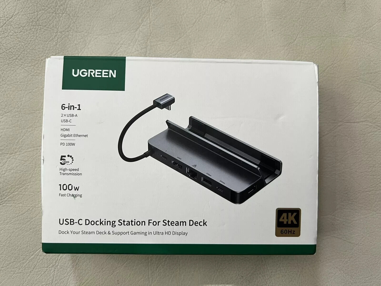 UGREEN USB-C Steam Deck Dock Docking Station 6-in-1 HDMI 2.0 4K60Hz RJ45 PD 100W