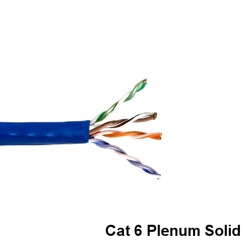 KNTK Blue 1000' Plenum CMP Solid Ethernet Bulk Cord 23AWG 600MHz RJ45 Networking