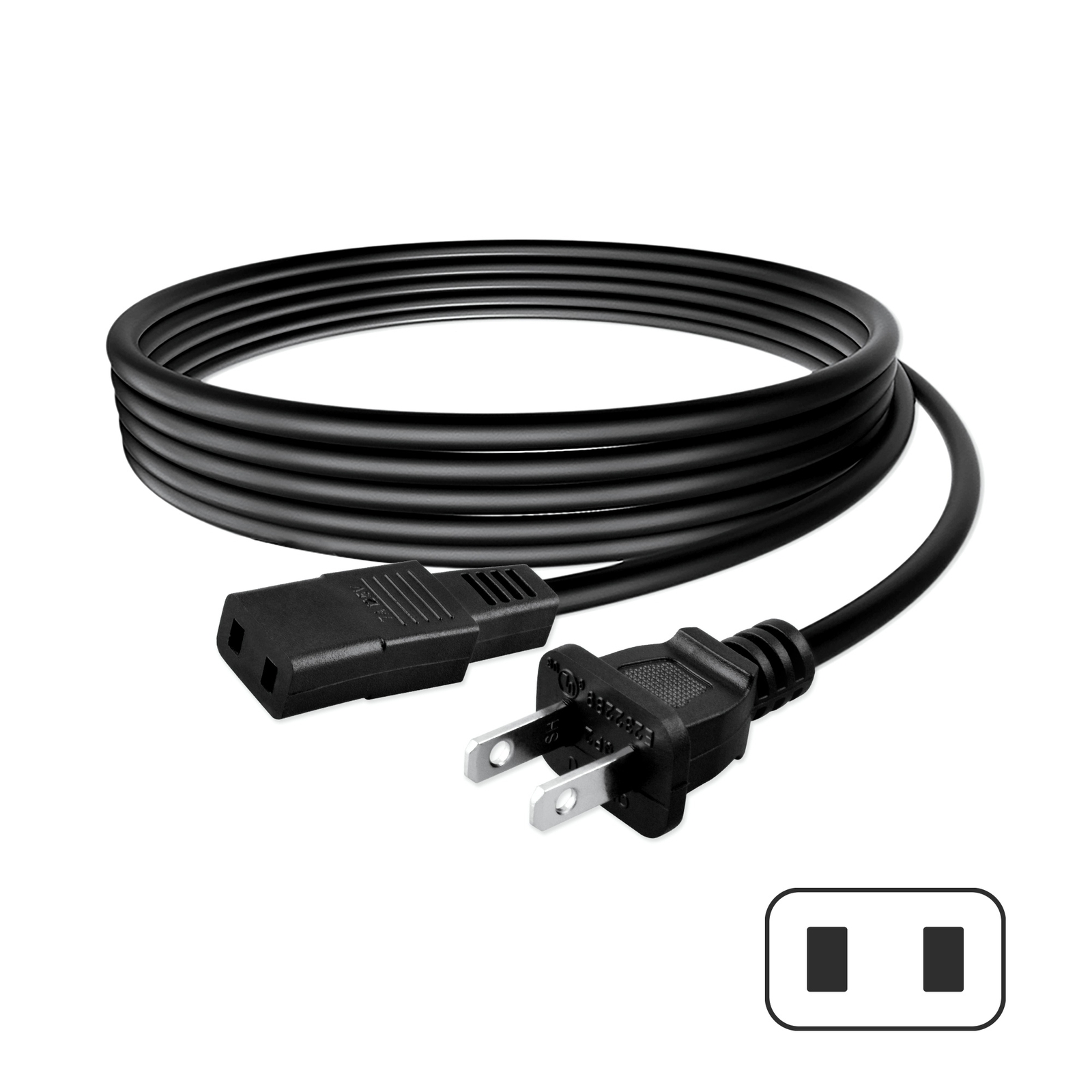 Aprelco 8ft AC Power Cord for Roland Electric Piano Keyboard HP-300 HP-2700 +