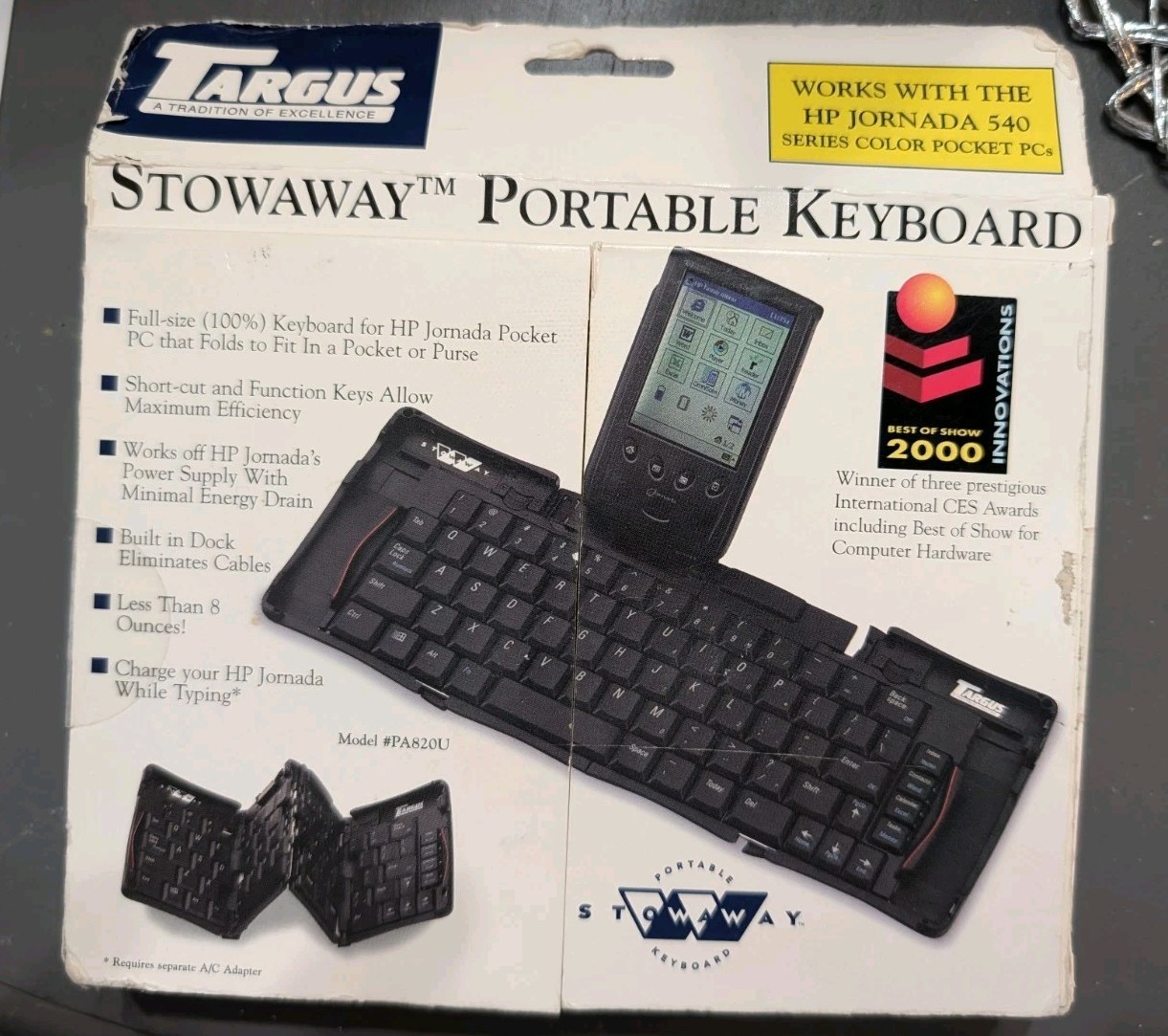 HP Stowaway Portable Keyboard for Jornada 520/540/560 Series Pocket PC (PA820U)