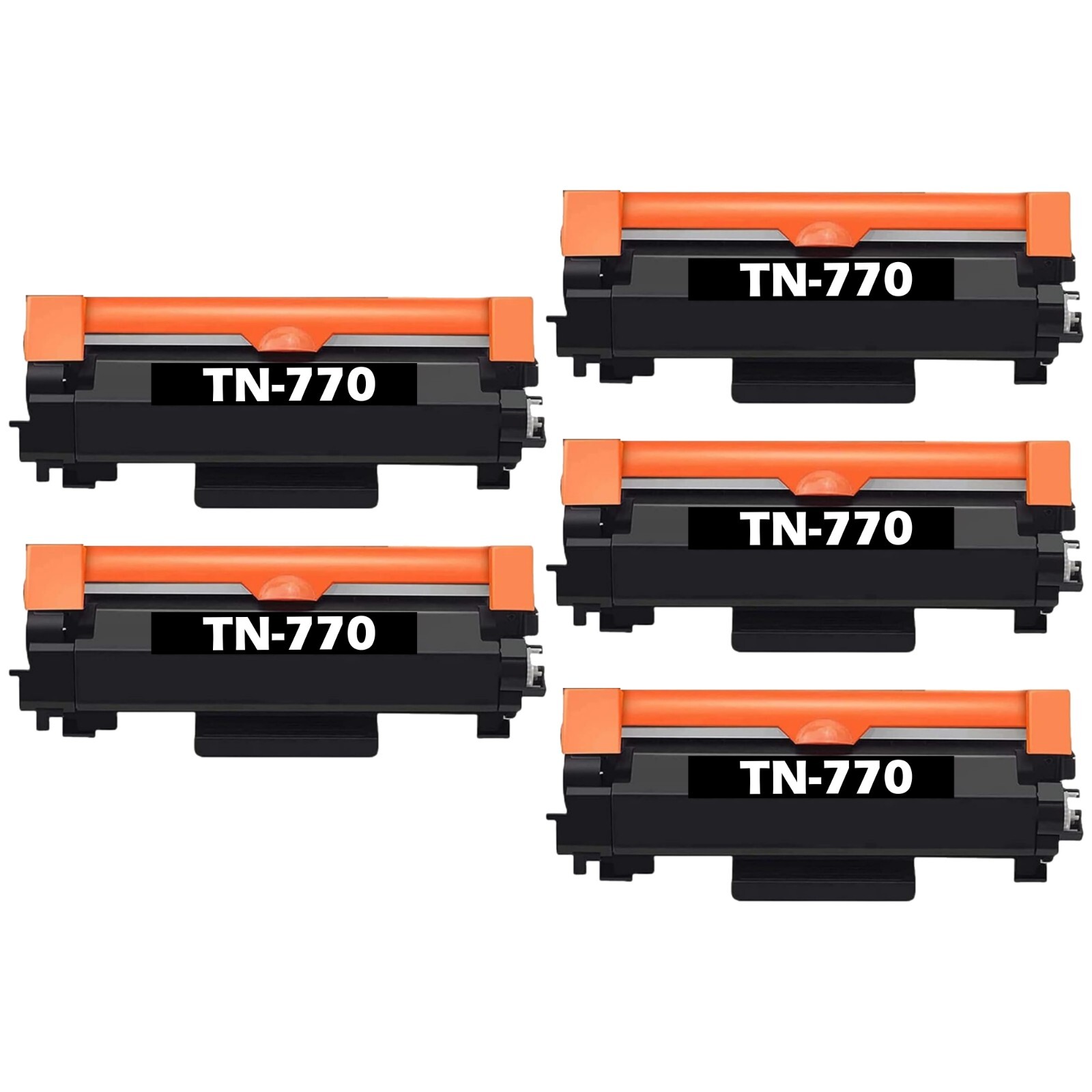5-Pack TN770 Toner Cartridge for MFC-L2750DW XL HL-L2370DW XL Printer (Black)