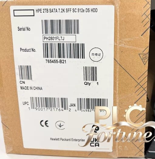 New HPE 765455-B21 765869-001 2TB SATA6G 7.2K SATA 6G SFF 2.5" Server HDD