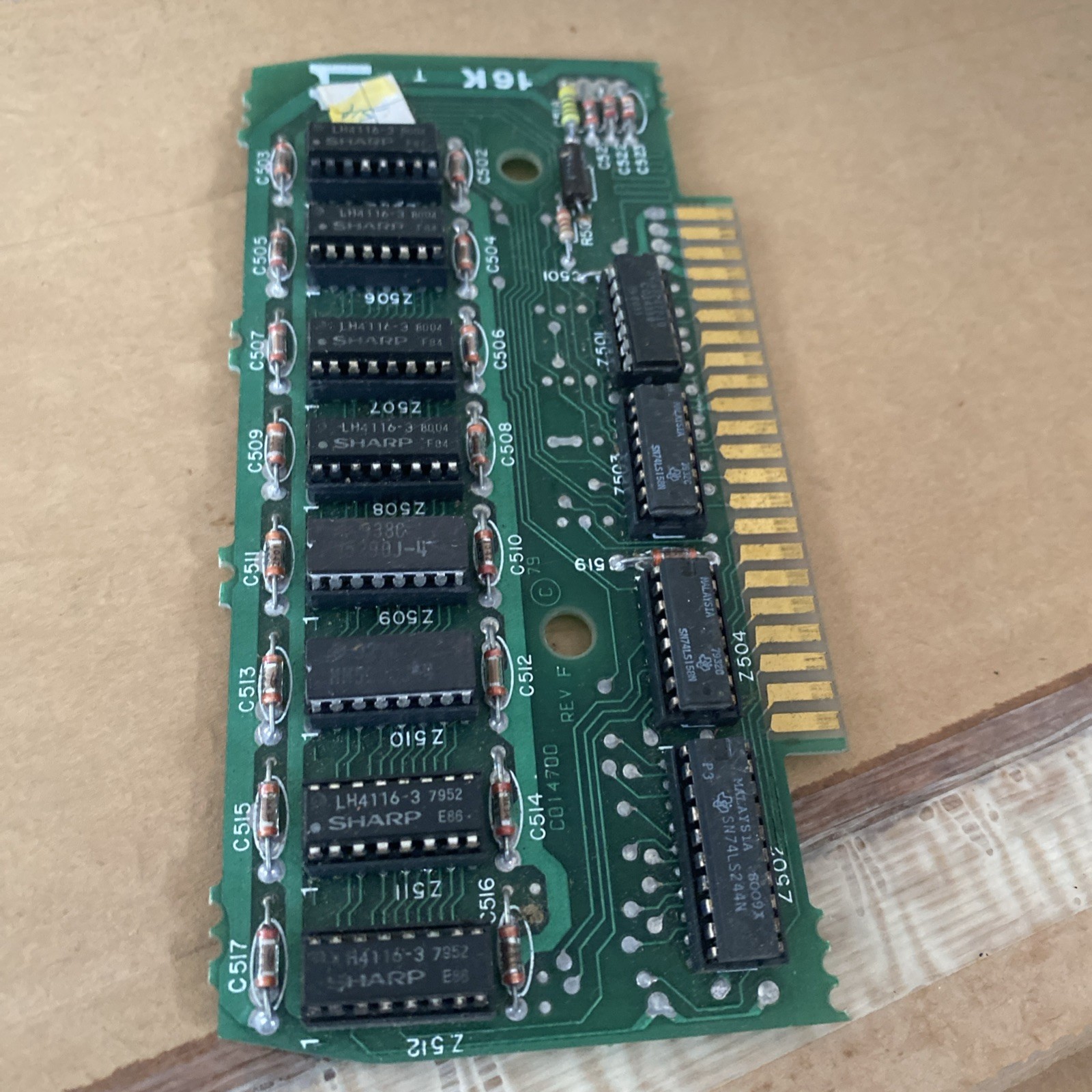 VINTAGE ATARI 16K MEMORY BOARD - Used / Collectible