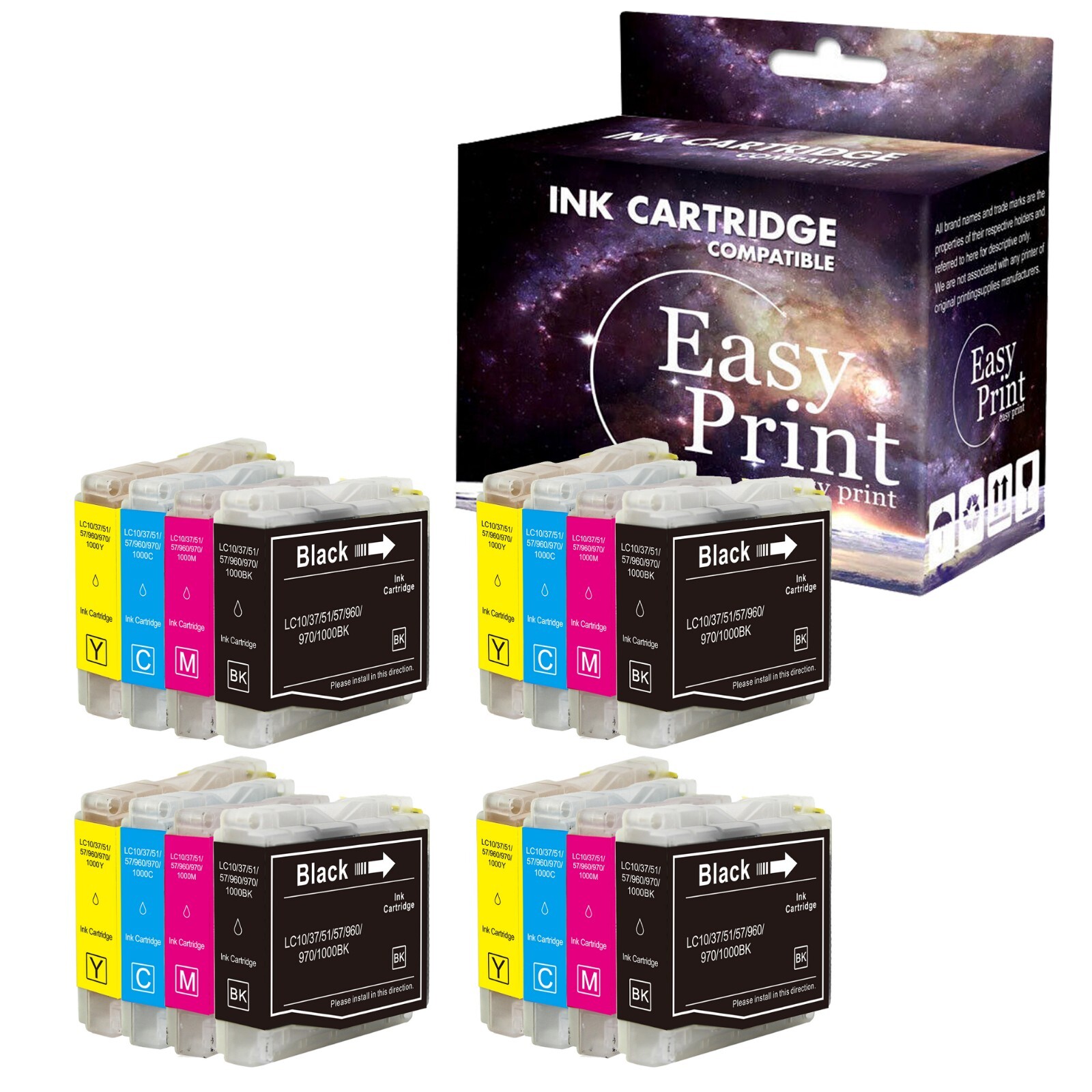 16PK LC51 LC-51 Ink Cartridge LC 51 for DCP-130C DCP-330C MFC-240C Printer