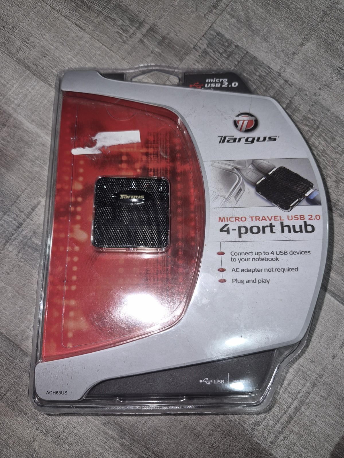 Targus micro travel USB 2.0 4 port hub micro USB 