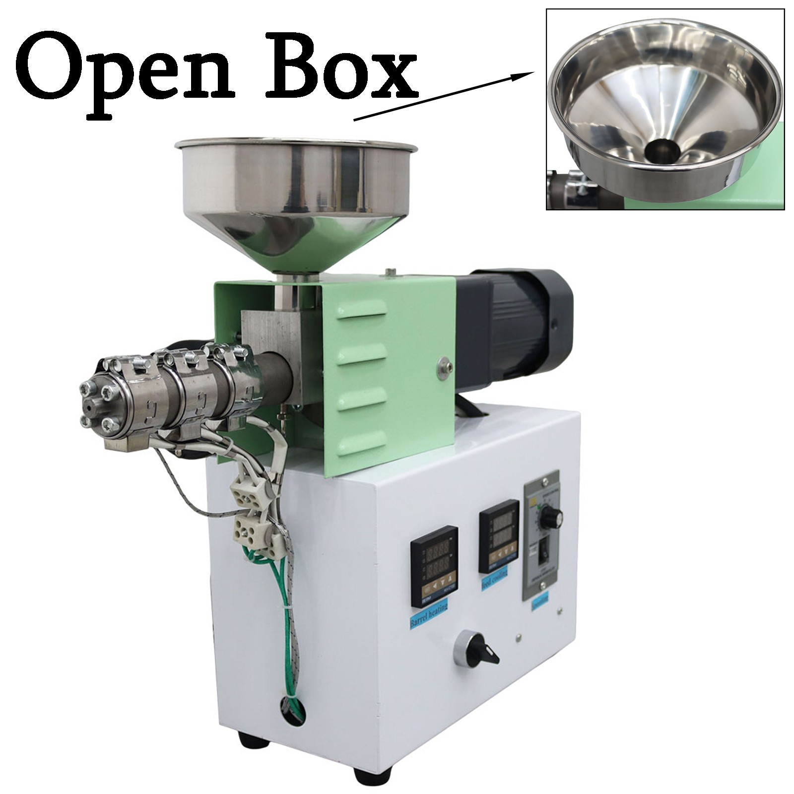 Open box-Single Screw Extruder 0.59in Screw Diameter 14:1 0-25 r/min Speed 110V