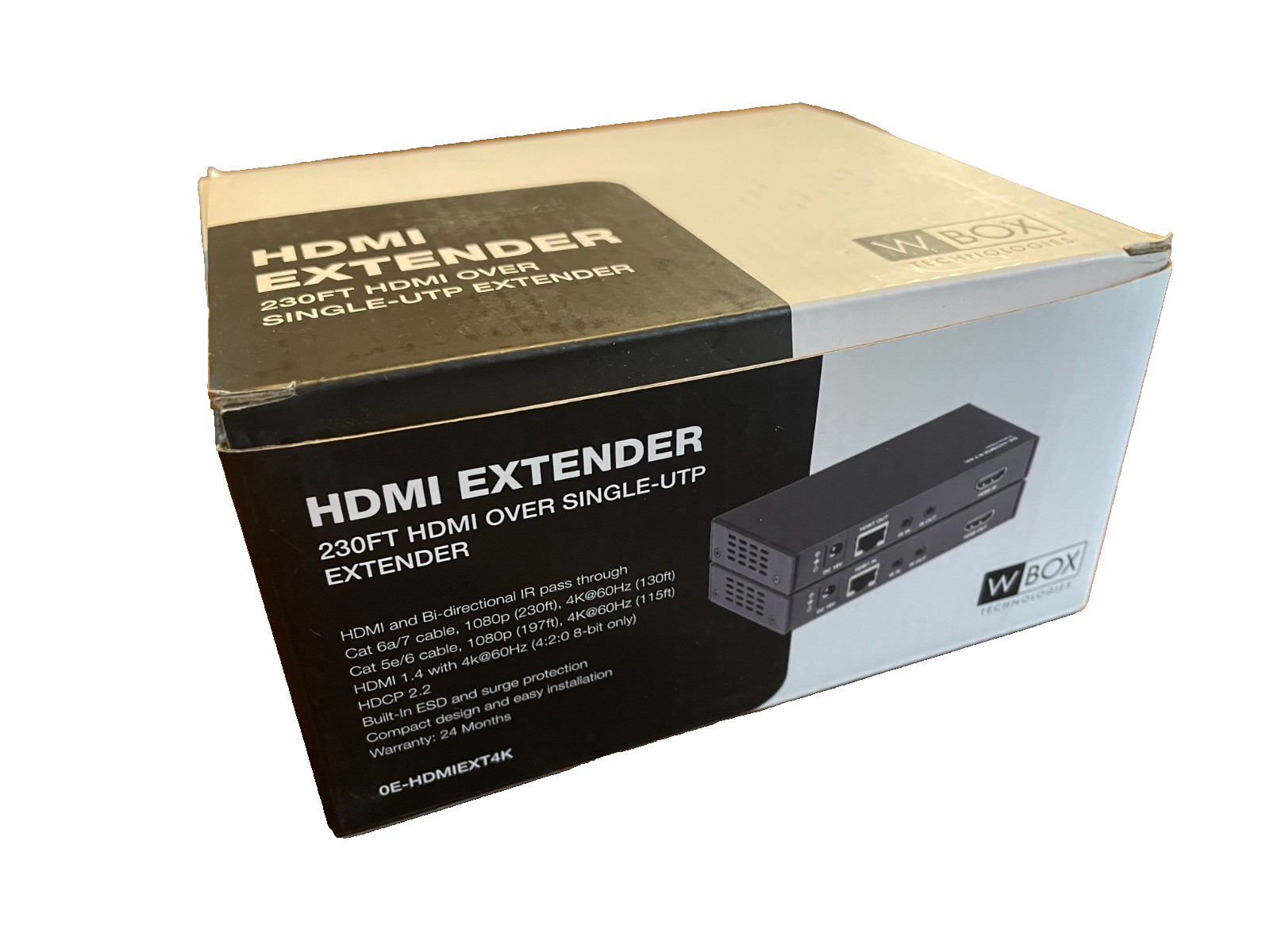 W Box Technologies, 4k HDMI Extender 230FT OVER SINGLE-UTP