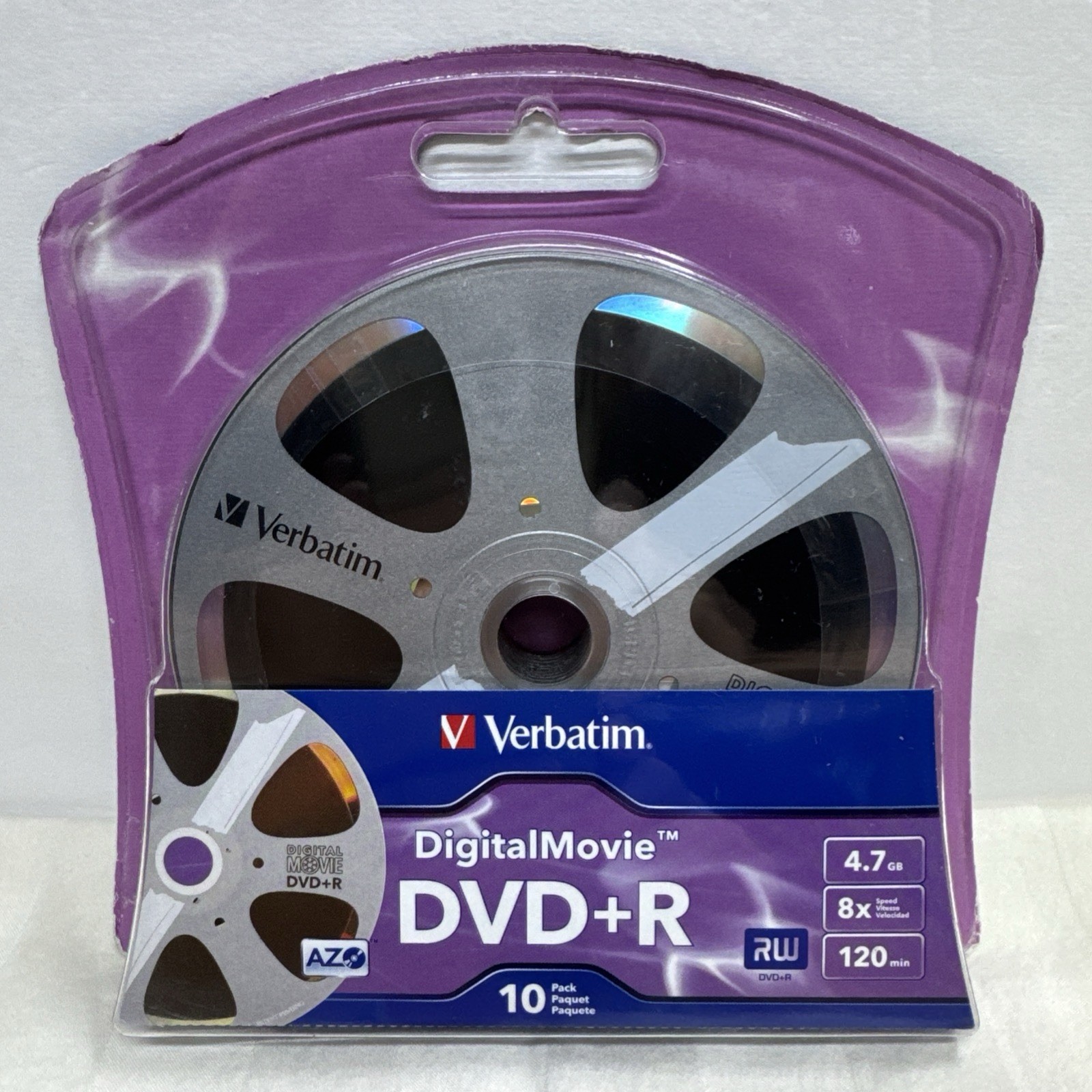 Verbatim DigitalMovie DVD-R 4.7GB 8x 10 Pack New