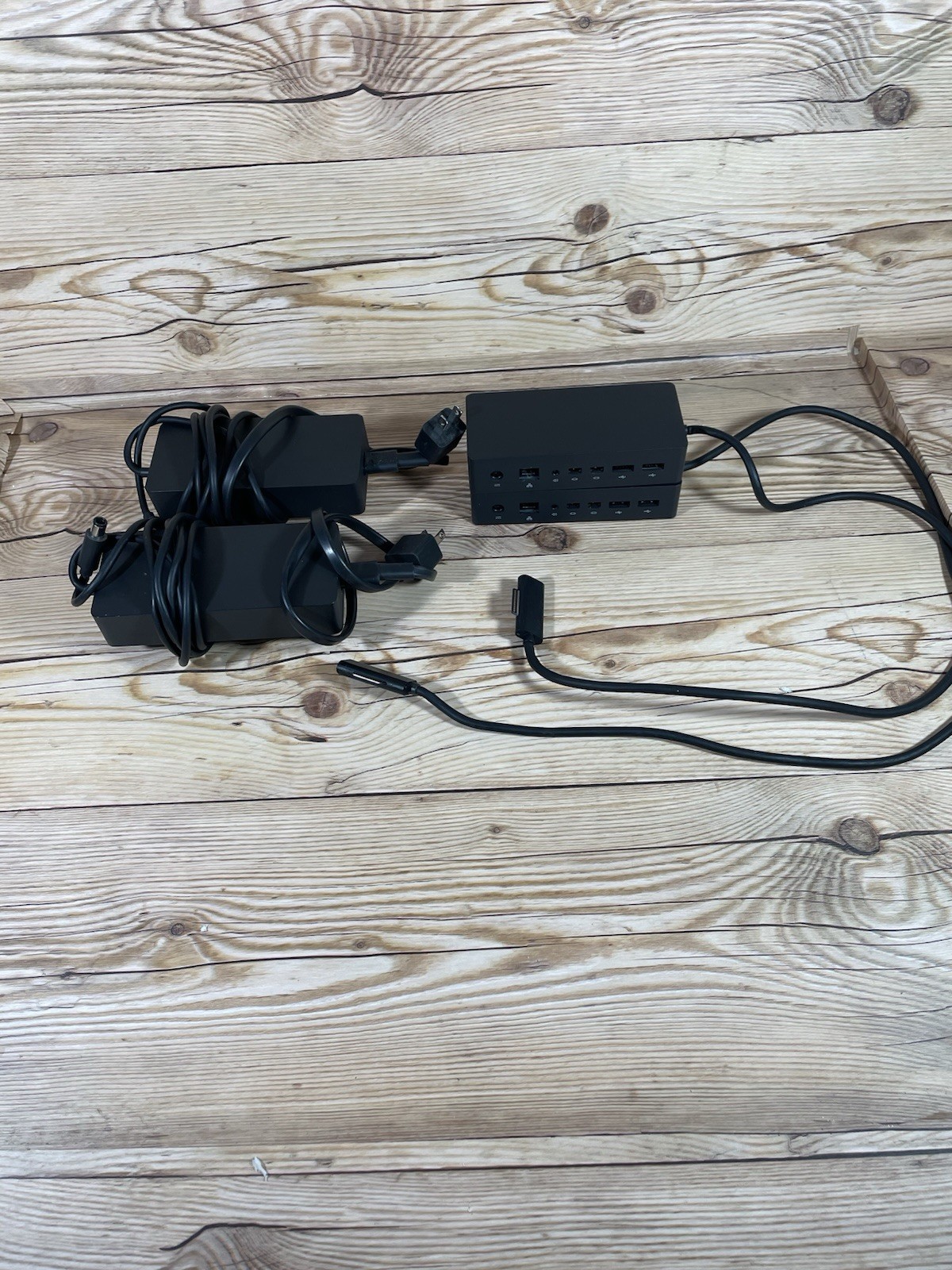Lot of 2 - Microsoft Docking Station Pro 3,4,5,6 & Surface Book 1661 W/ ADAPTER