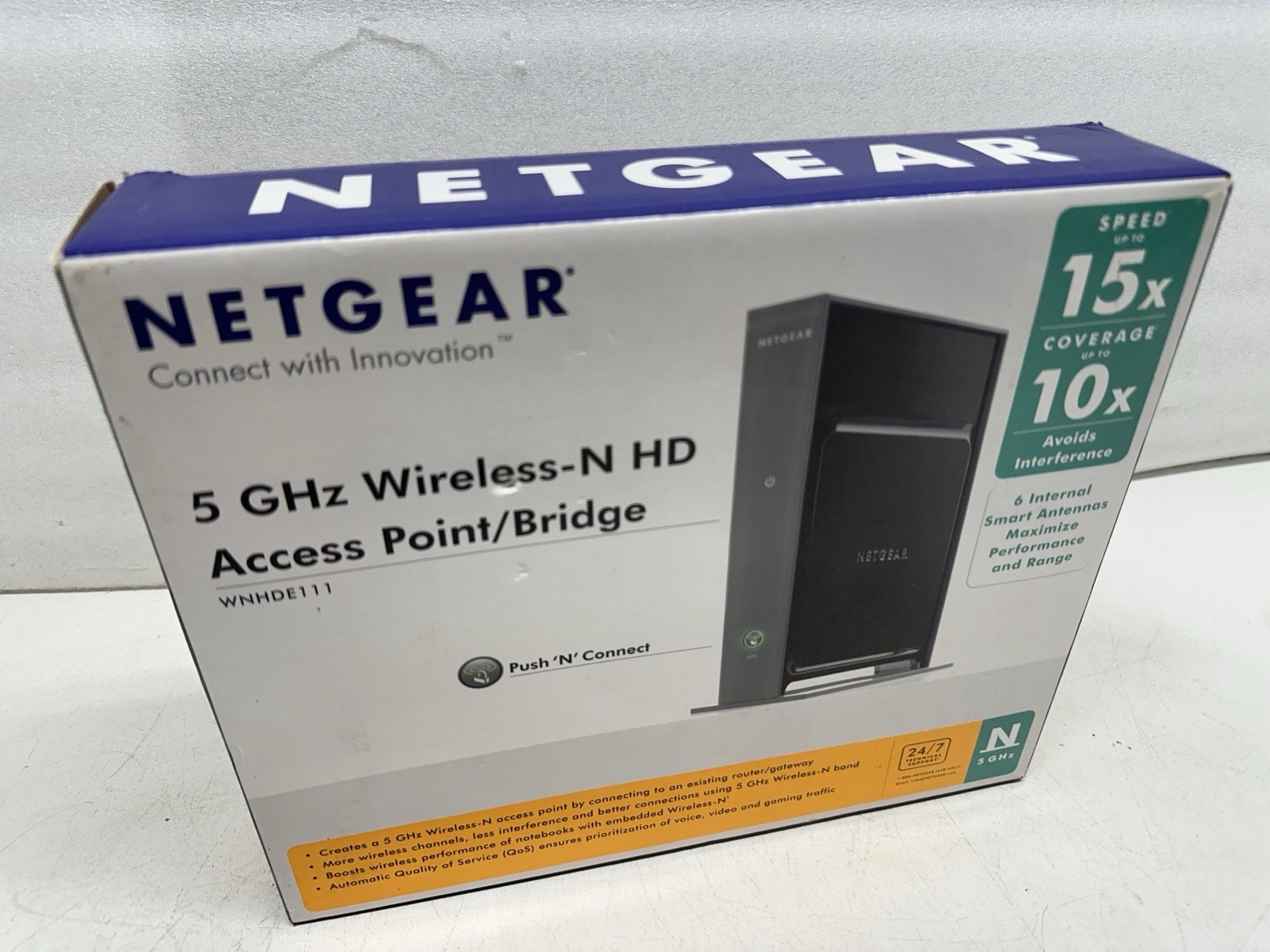 Netgear 5GHz Wireless-N   HD Access Point/Bridge Model   WNHDE111