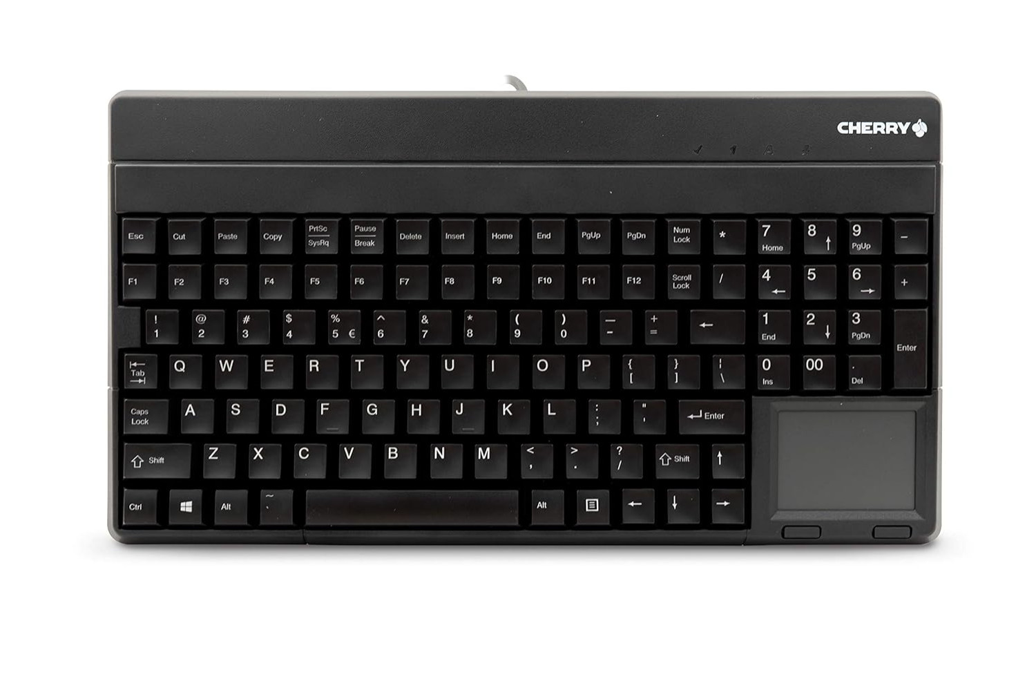 Cherry G86-62401 Compact Keyboard - Integrated Touchpad - USB (G86-62401EUADAA)