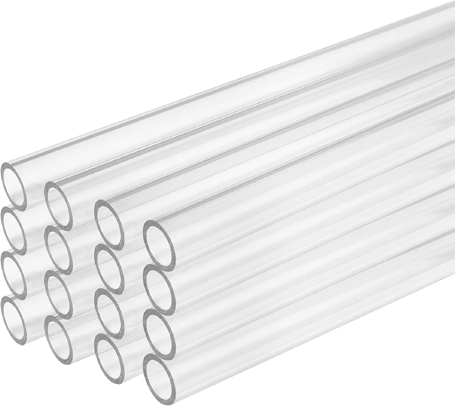 Dracaena.Io 16-Pack PETG Hard Tubing 16Mm OD 12Mm ID, 430Mm, Transparent