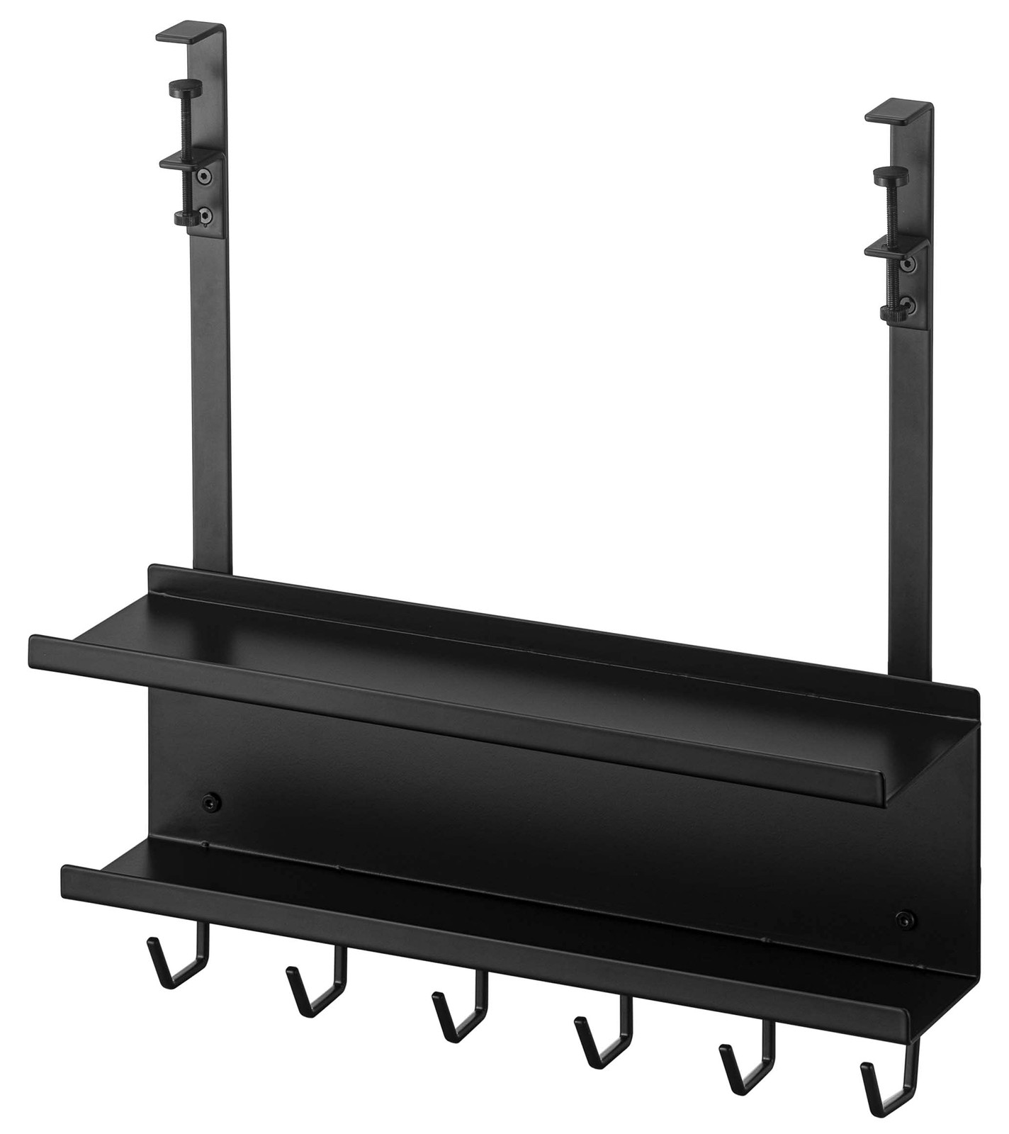 Yamazaki Under-Desk Cable and Router Storage Rack, Black, Smart Cord Storage 546
