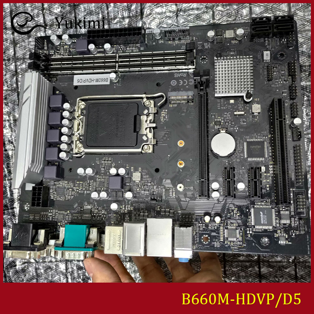 FOR ASROCK B660M-HDVP/D5 LGA 1700 DDR5*2 96GB Micro ATX Motherboard Test OK