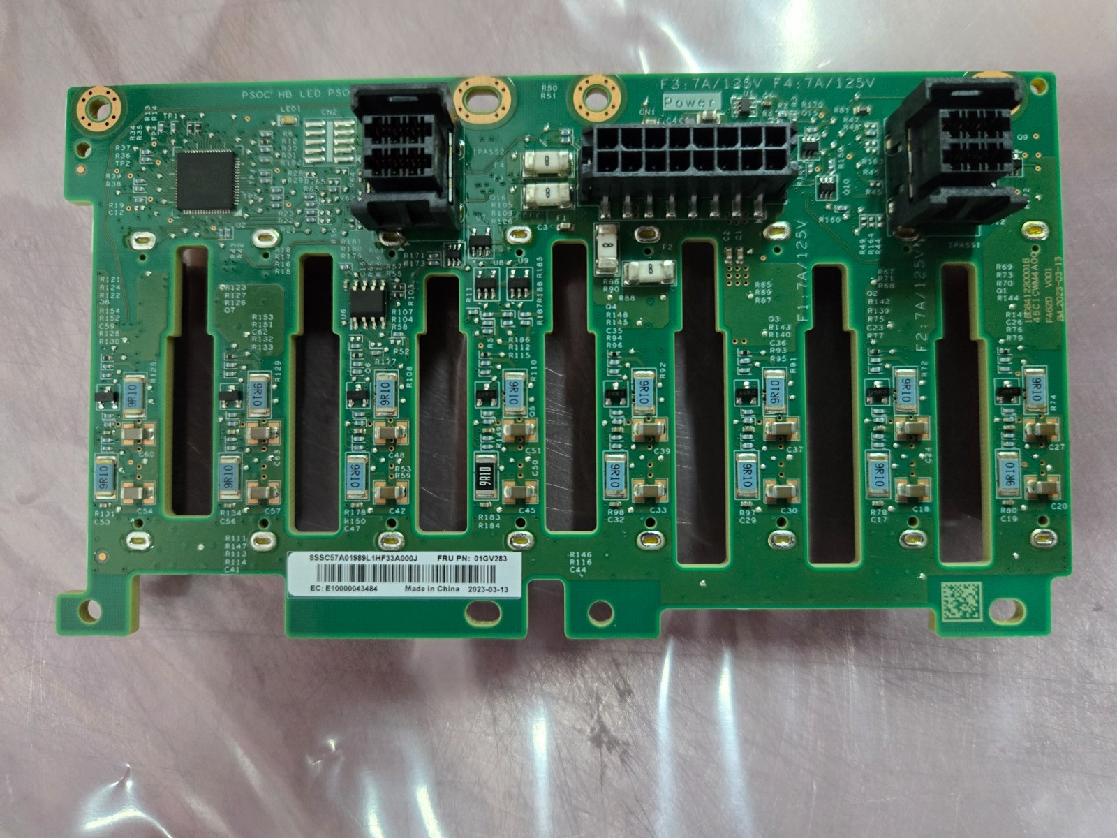 Lenovo 01GV283 8-Bay 2.5" SAS SATA Backplane for ThinkSystem SR550 SR650 - NEW