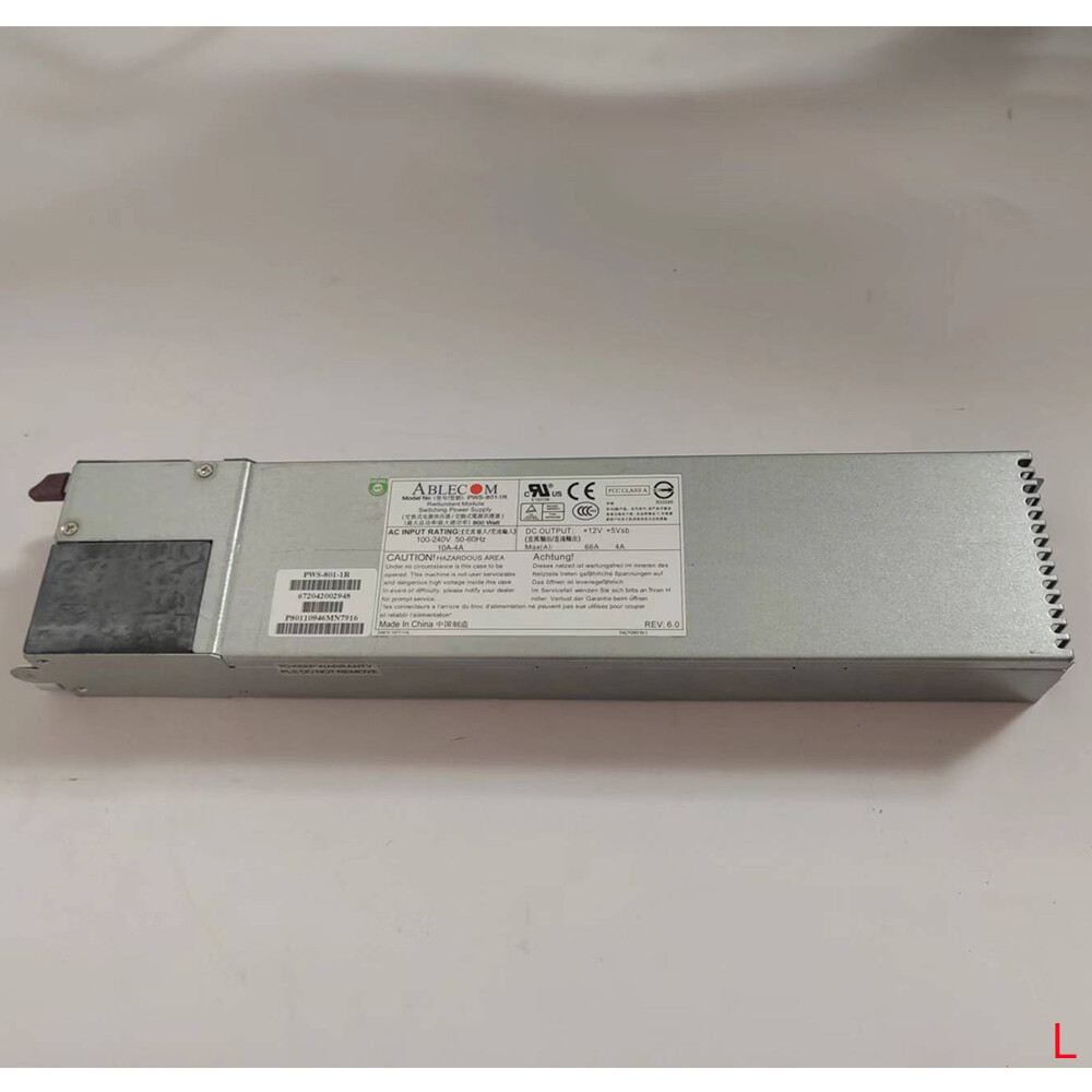 FOR Ultramicro SUPERMICRO ABLECOM PWS-801-1R 800W server power supply
