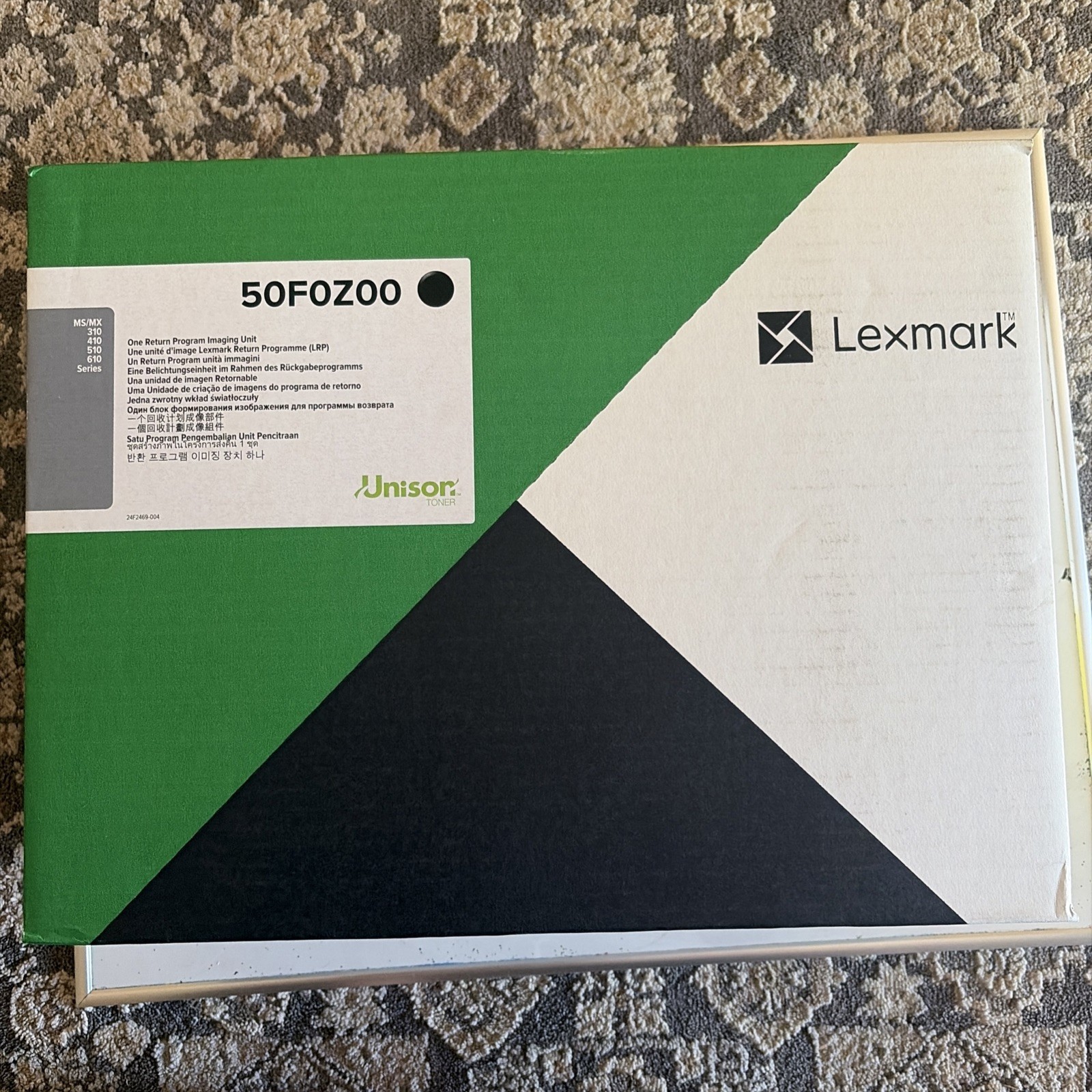 LEXMARK   50F0Z00  BLACK  DRUM UNIT  NEW