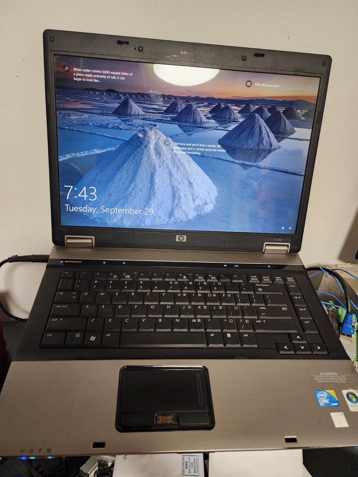 HP Compaq 6730B Intel Core 2 Duo P8600 2.4GHz 4 GB NO HDD No Batt