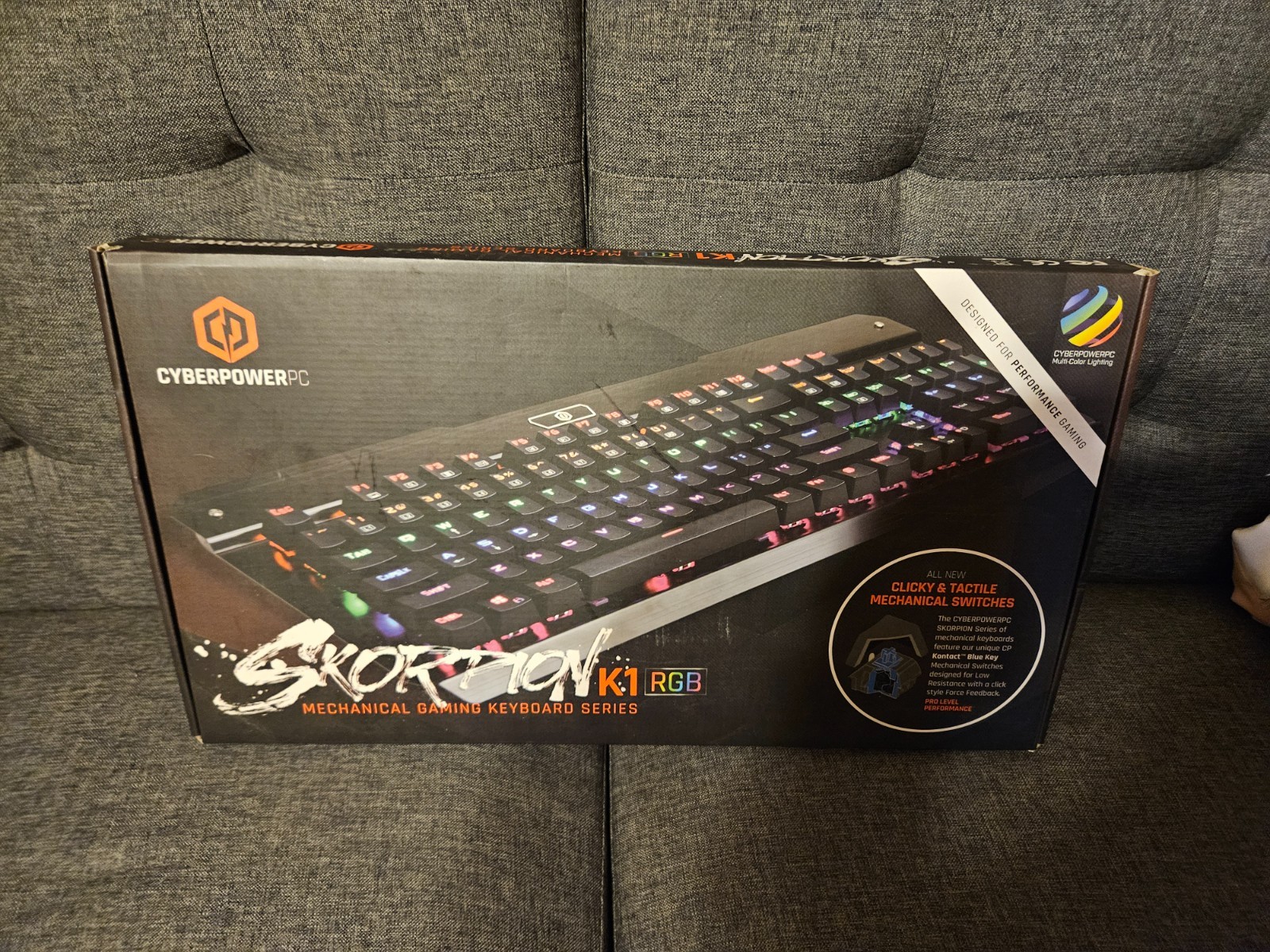 CyberpowerPC / Skorpion K1 RGB / Mechanical LED Gaming Extreme Pro Keyboard /USB