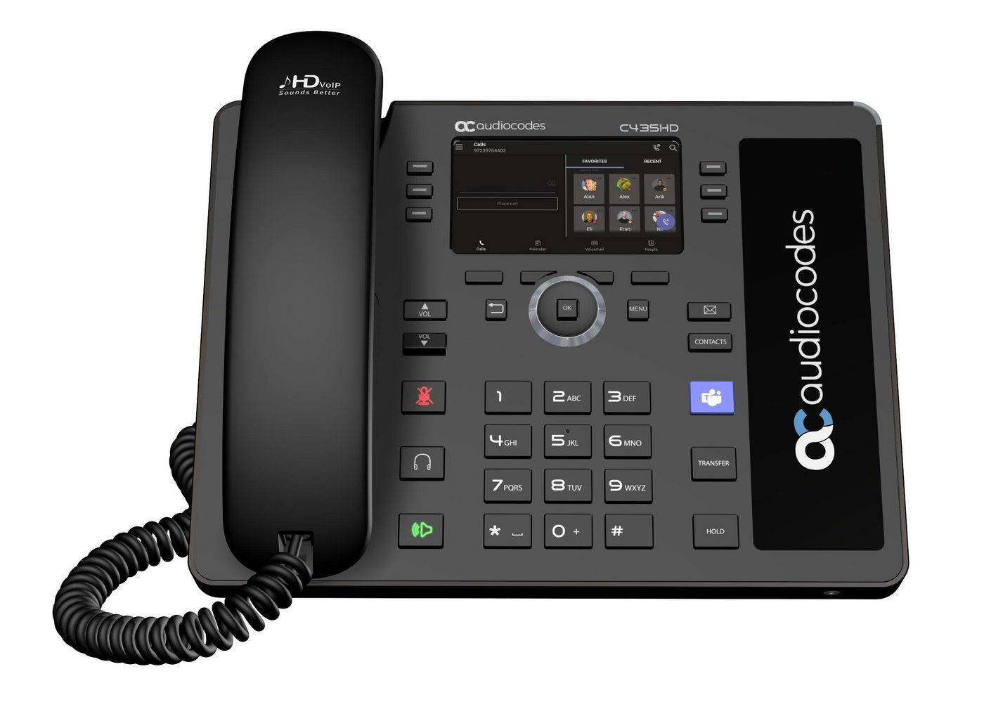 AudioCodes TEAMS-C435HD-R Teams C435Hd-R Ip-Phone Poe Gbe Black ~E~