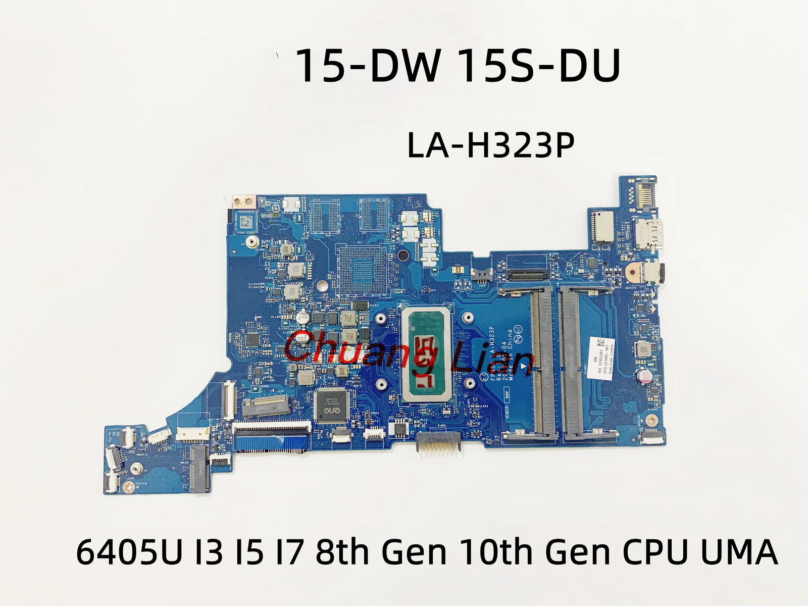 LA-H323P For HP 15-DW 15S-DU Motherboard 6405U I3 I5 I7 CPU 100% Fully Tested