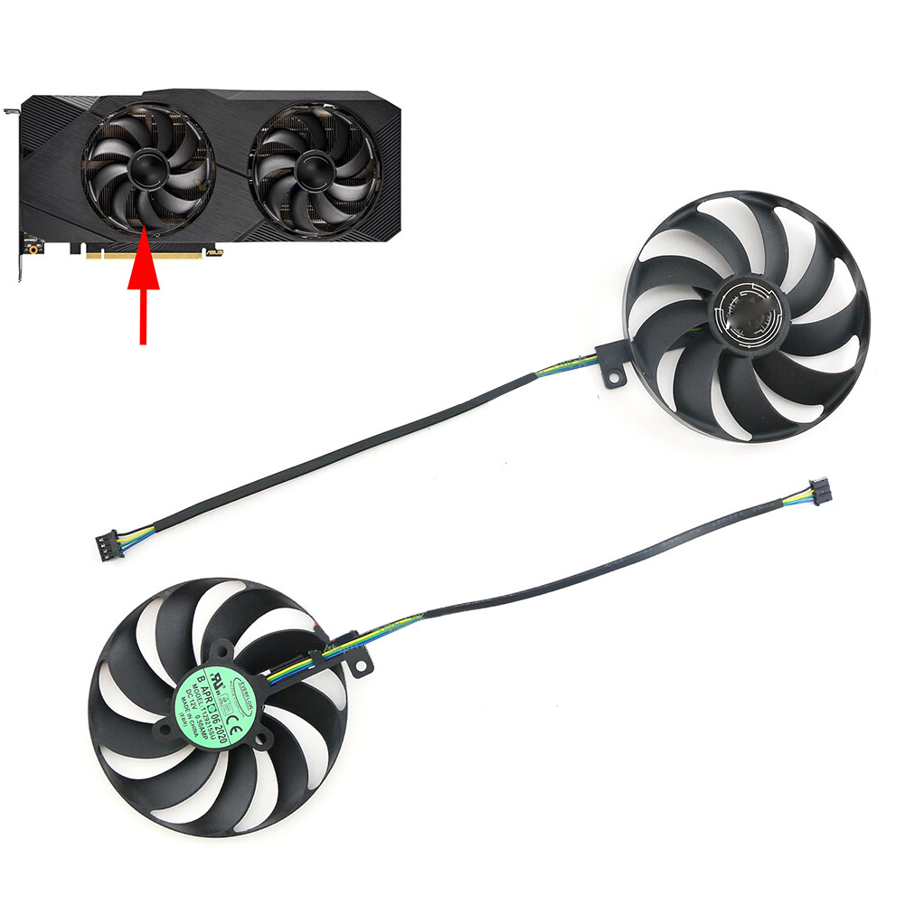 87mm For ASUS DUAL RTX2060S 2070 2080S DUAL EVO Graphics Card Fan T129215SU