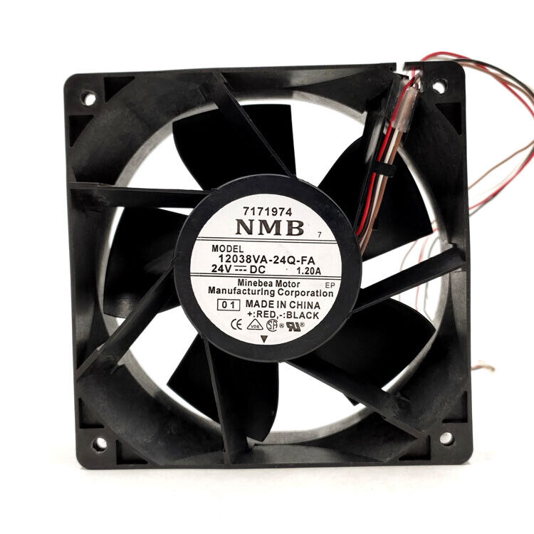 1PC NMB 12038VA-24Q-FA 12038 12CM 24V 1.20A 3-wire Inverter Cooling Fan