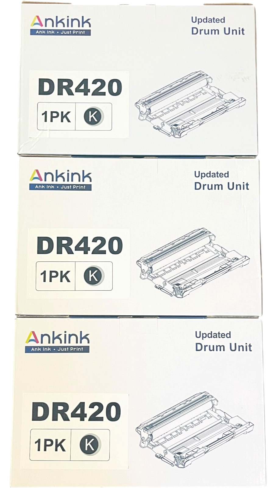 Ankink DR420 Drum Unit Compatible for Brother DR-420 (NOT Toner) – Lot of 3