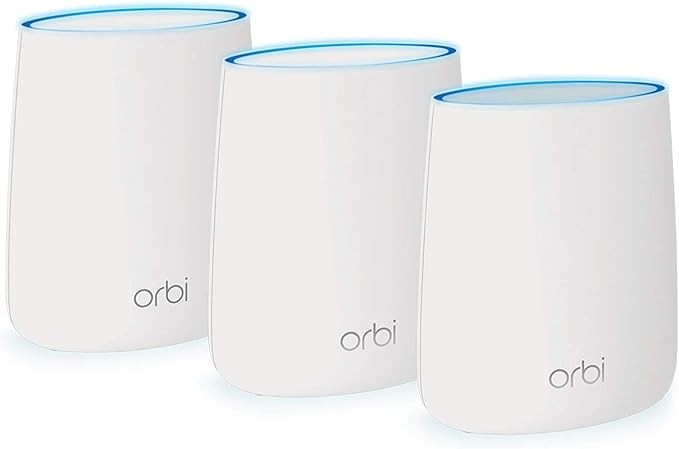 Netgear Orbi AC3000 Whole Home Tri-band WiFi RBK53-100NAR - White