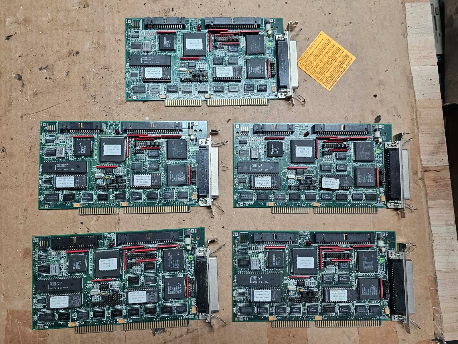 5x Retro Vintage Adaptec AHA-1542CP 16 bit ISA SCSI Controllers NEW / NOS