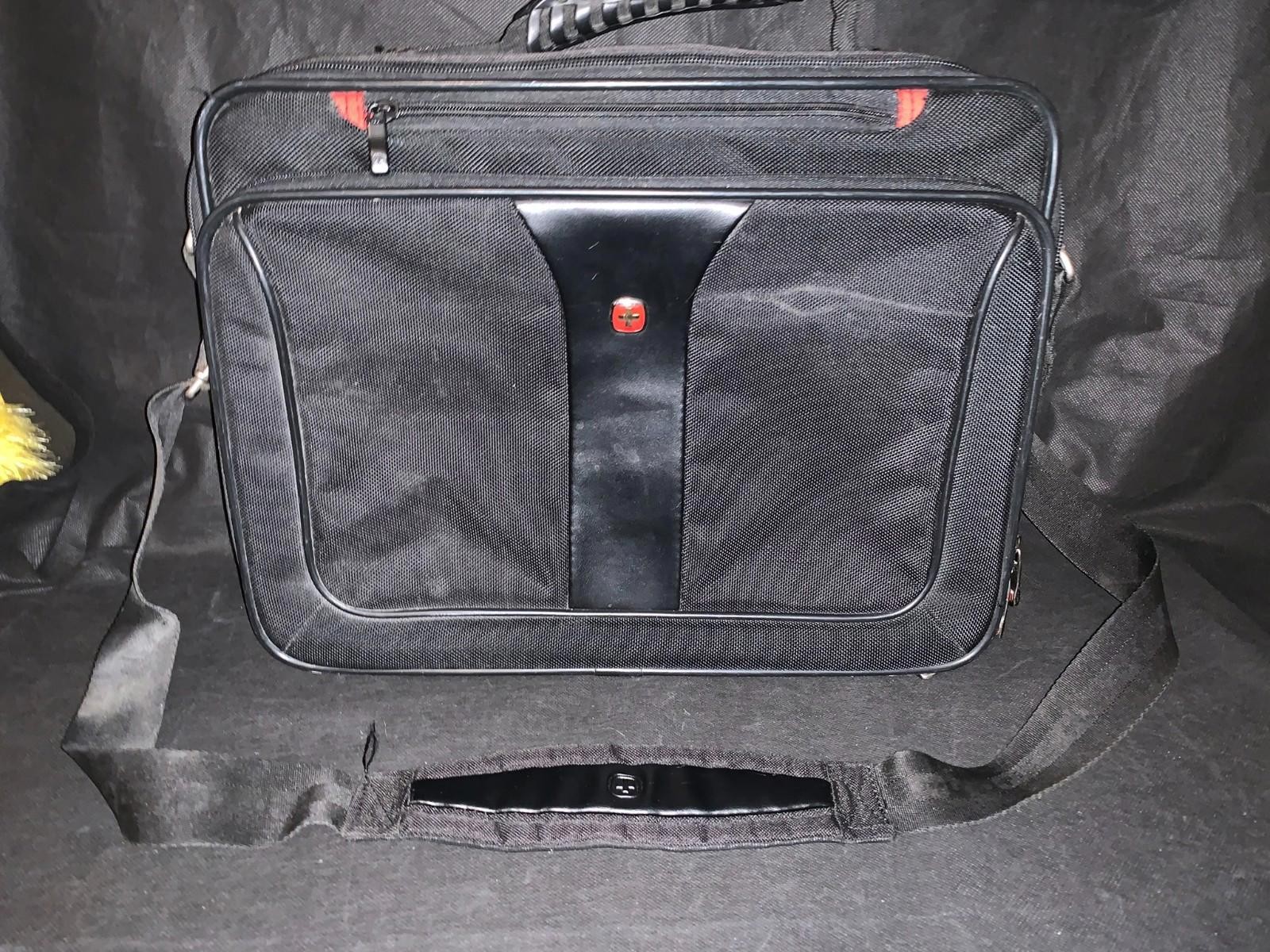 Swiss Army Laptop Briefcase Black Shoulder Bag College Soft Swiss Gear by Wenger
