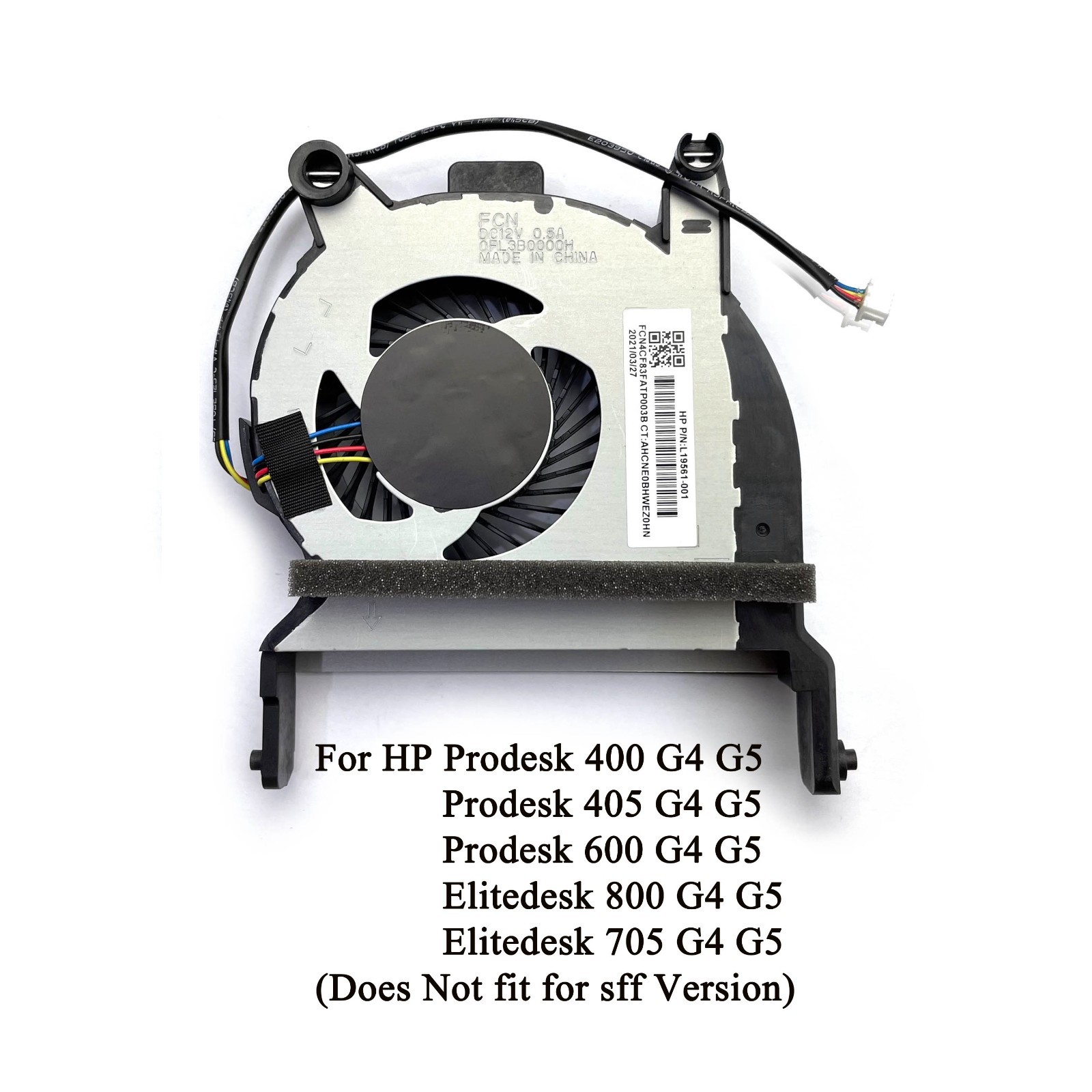 New CPU Fan for HP Elitedesk 800 705 G4 G5 Prodesk 600 400 405 G4 G5 L19561-001