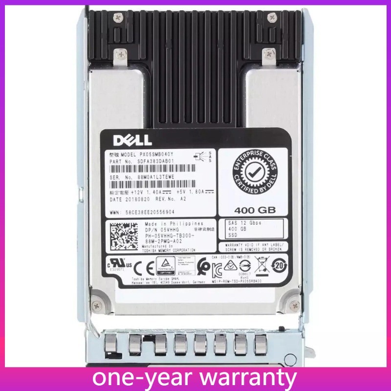 05VHHG PX05SMB040Y New Dell 400GB 12Gbps WI 2.5" SAS SSD 14G KIT