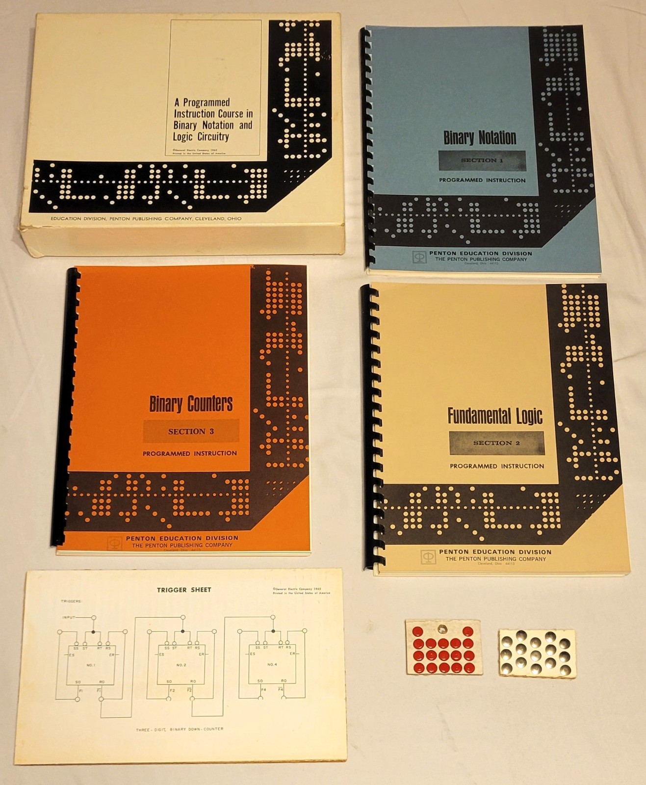 A PROGRAMMED INSTRUCTION COURSE In Binary Notation & Logic Circuitry GE Vtg 1965