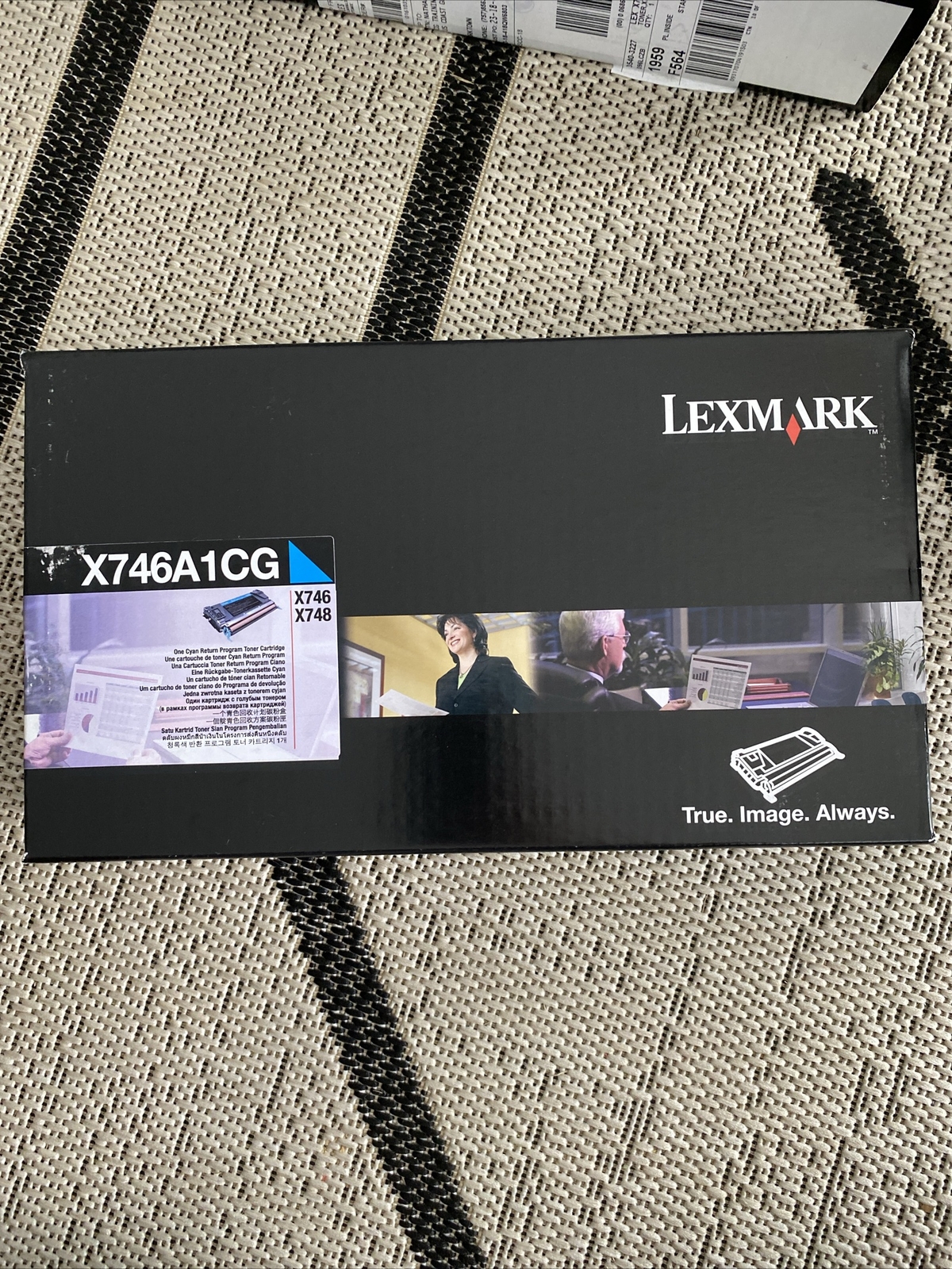 GENUINE LEXMARK X746A1CG (X746) CYAN TONER CARTRIDGE