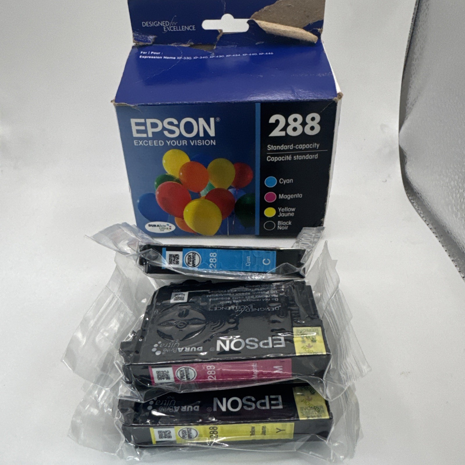 epson 288 printer ink cartridges (T288120-bcs). Black Ink Is Not Included