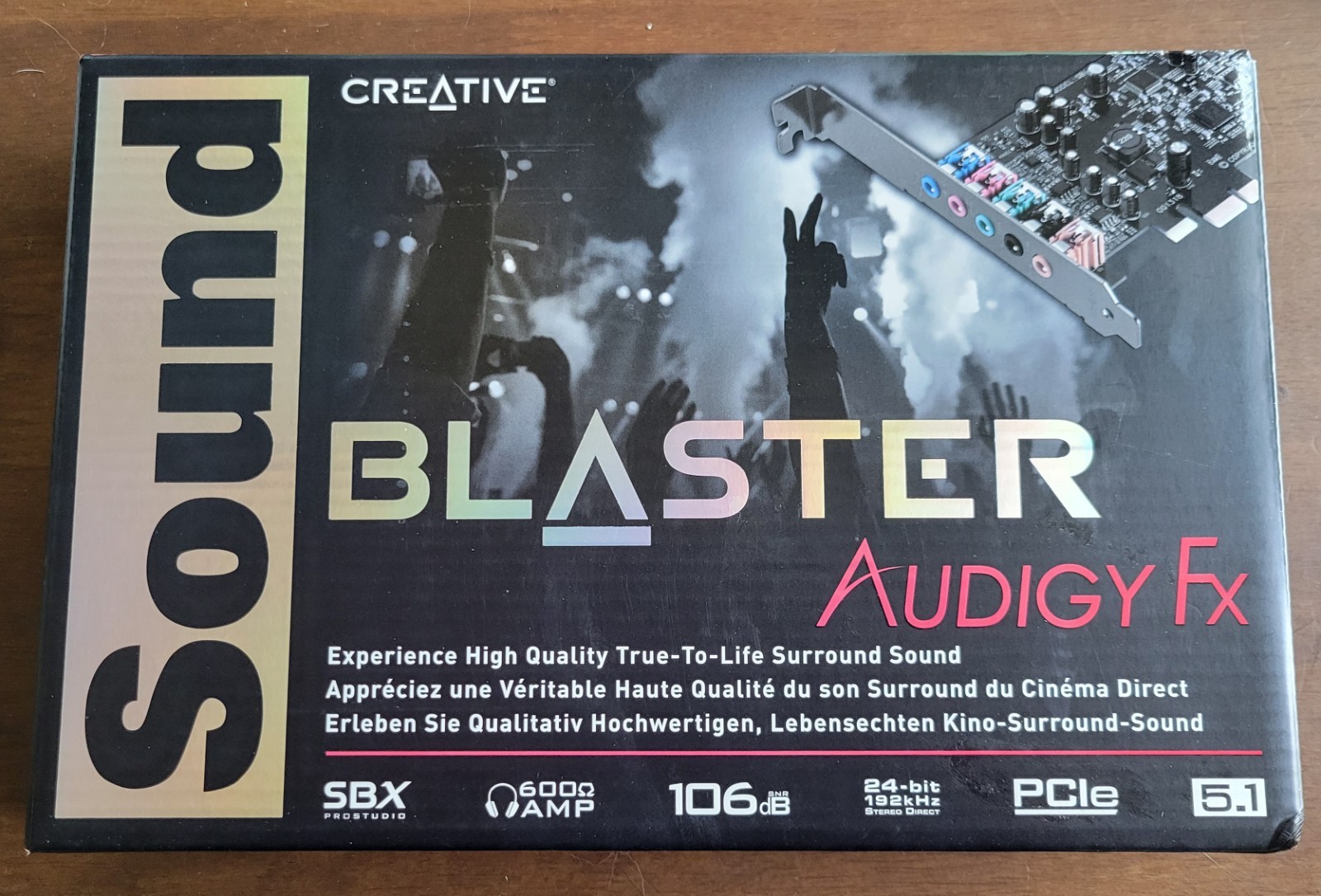 Creative Labs 70sb157000000 Blaster Audigy FX PCIe 5.1 Sound Card