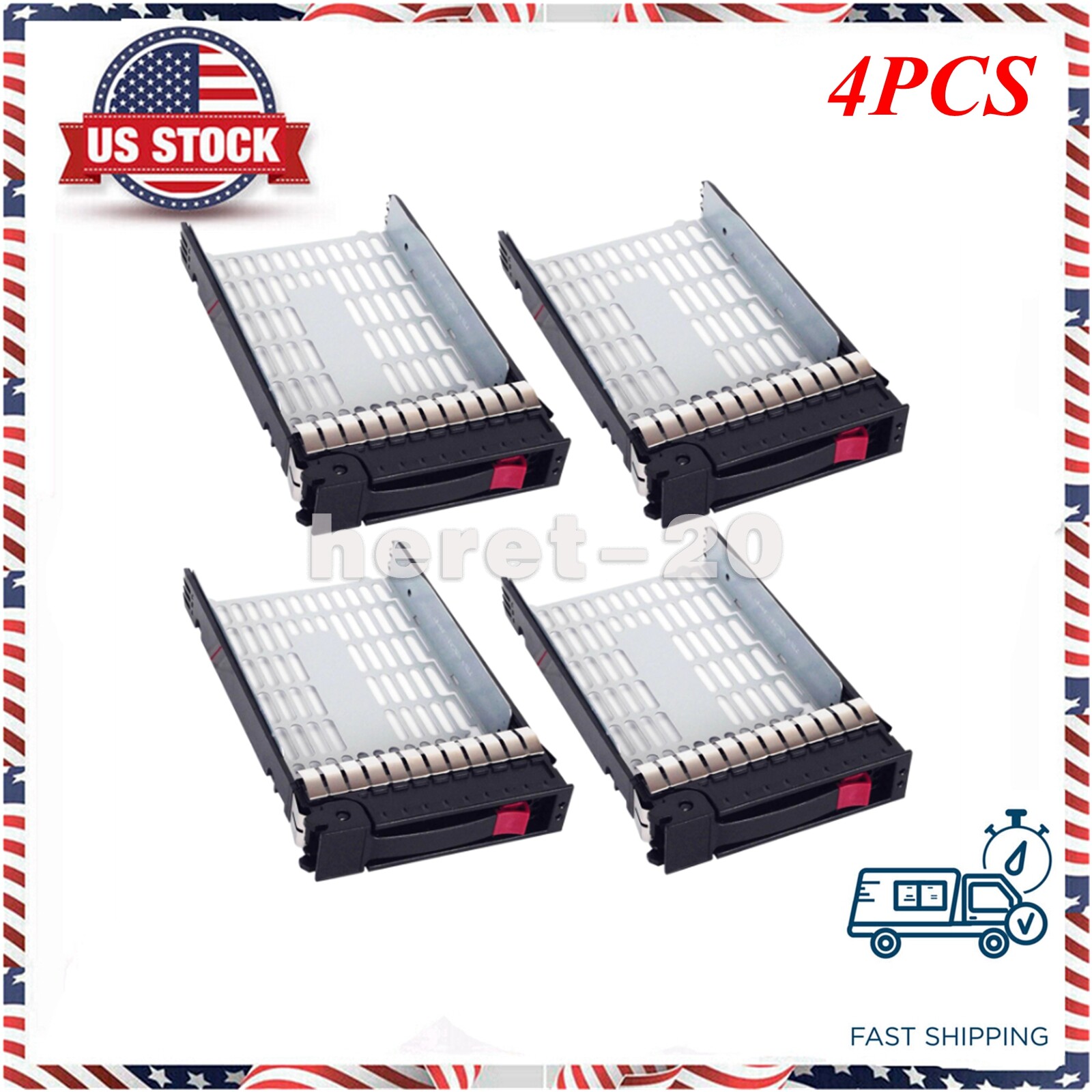 4PCS 3.5" SATA SAS Hard Drive Caddy 373211-001 For HP DL120 DL360 DL320 G6 G7