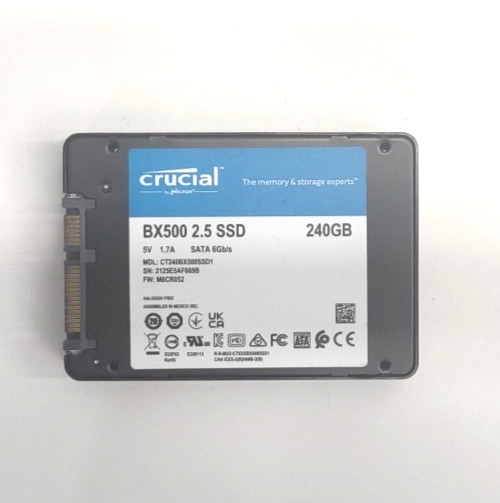 Lot of 3 Crucial BX500 240GB SSD 2.5" SATA III 6Gbps CT240BX500SSD1 TH589