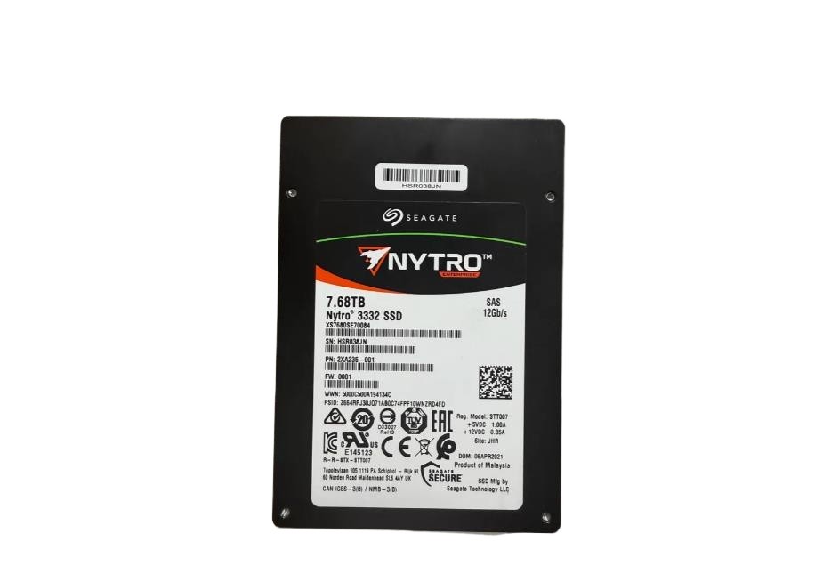 Seagate Nytro 3332 7.68TB XS7680SE70084 SAS 12Gb/s 3D eTLC 1 DWPD 2.5" SSD