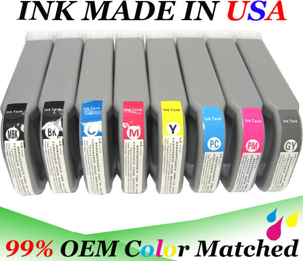 VividColors Compatible Ink Cartridge for Canon IPF8000S PFI701 A Set of 8 