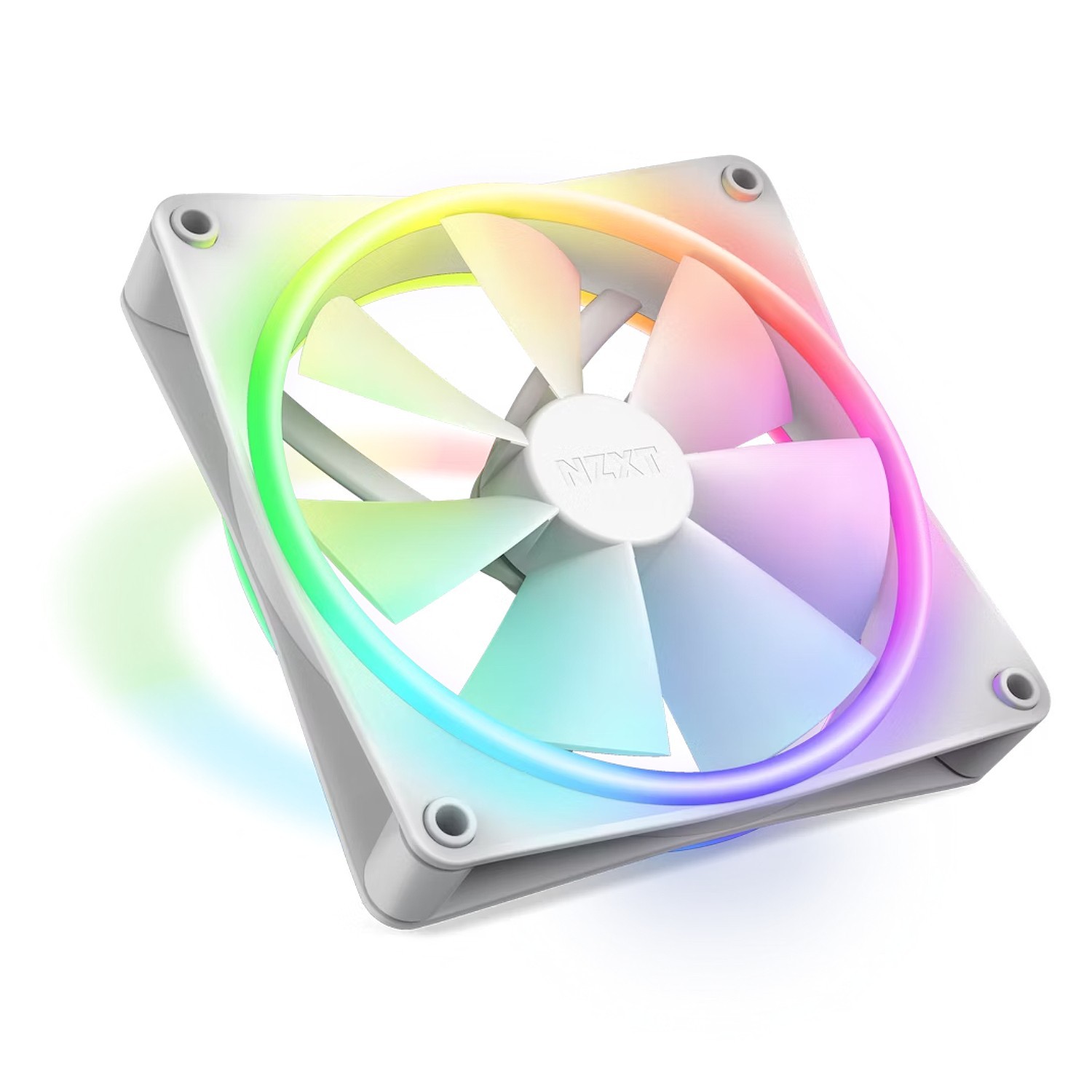 NZXT F140 RGB Duo 140mm White Dual-Sided Case Fan RF-D14SF-W1 PWM Quiet
