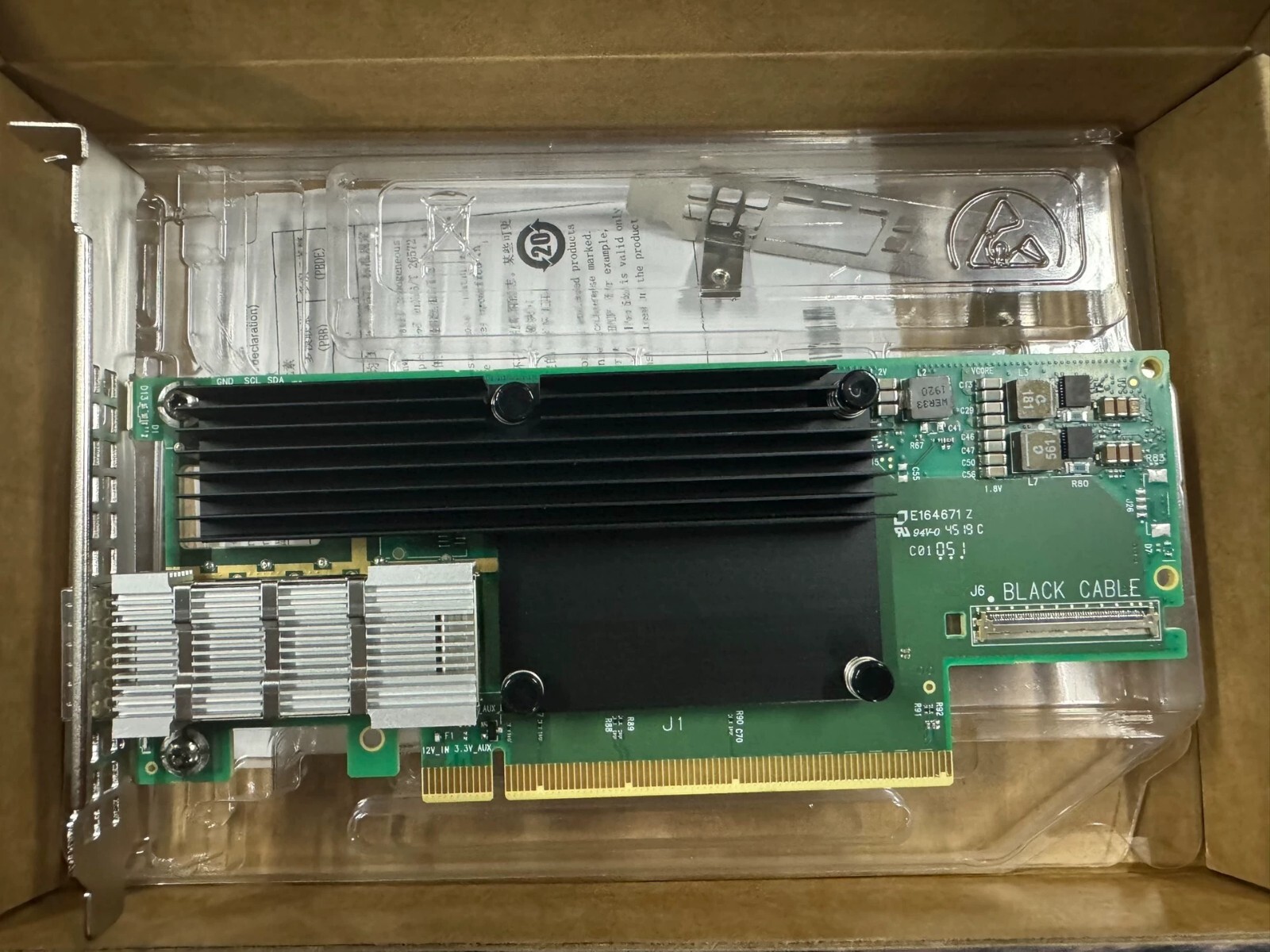 HPE IB HDR/EN 200GbE 1P MCX653105A-HDAT ConnectX-6 VPI QSFP56 Adapter CX653105A