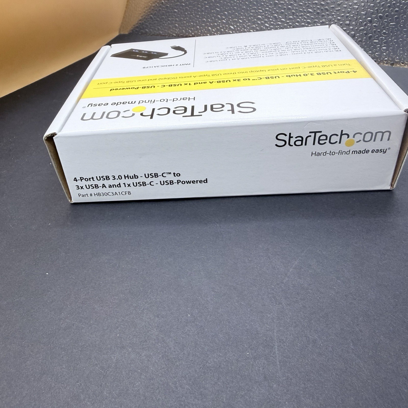 StarTech.com 4-Port USB 3.0 Hub, 1 USB-C + 3 USB-A, 5Gbps, Bus-Powered, New