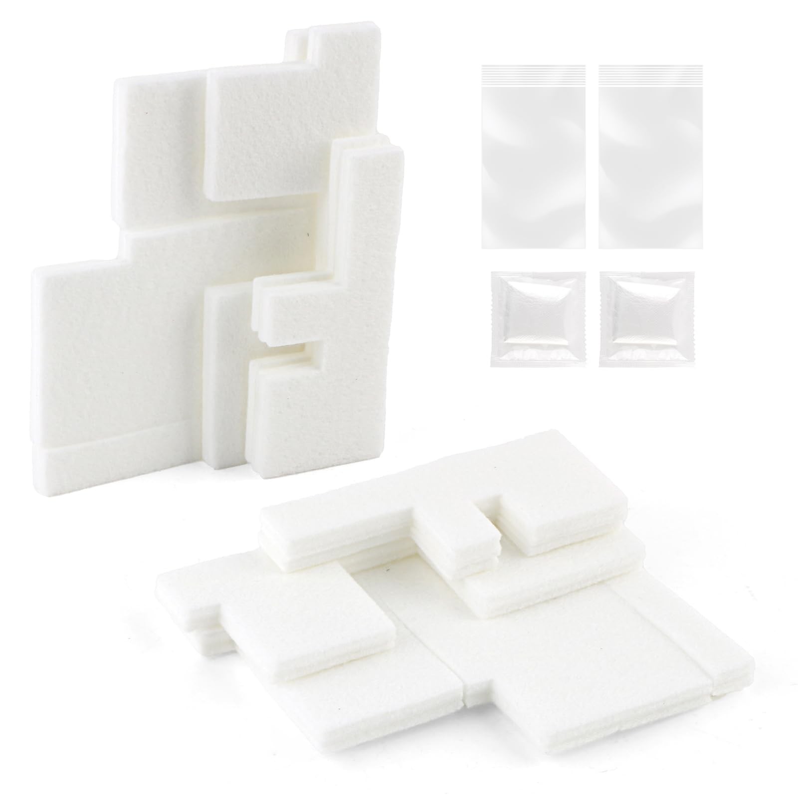 2 Pack FKBAightccy Waste Ink Tank Sponge Pad Compatible with 2 Pack, White