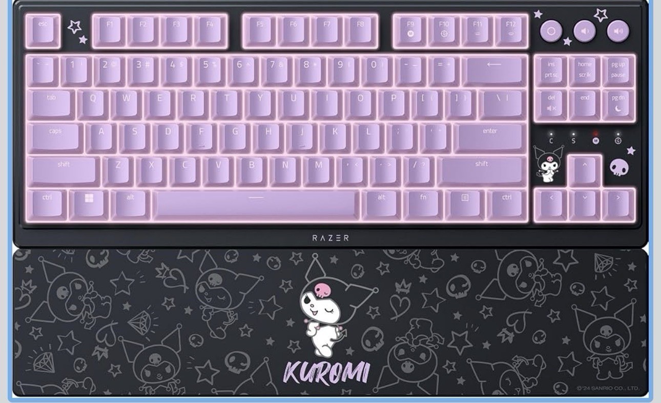 Razer Ornata V3 Tenkeyless - Kuromi Edition Keyboard