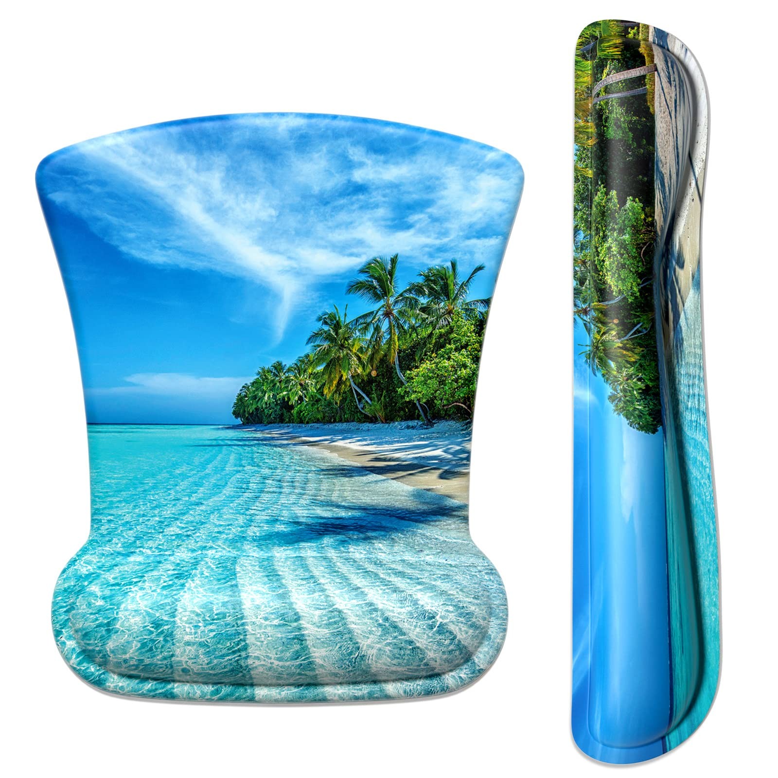 Mouse Pad Wrist Support Keyboard Wrist Rest Pad Ergonomic Mousepad Non-Slip M...