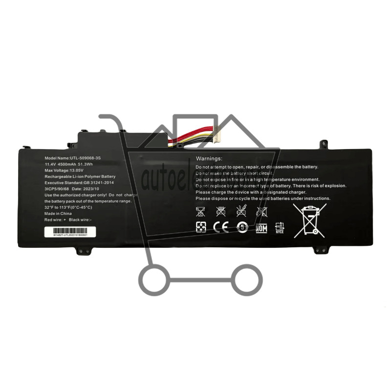 UTL-509068-3S Battery For Gateway GWTN141-10BK GWTN141-4 GWTN156-5BLNew Genuine